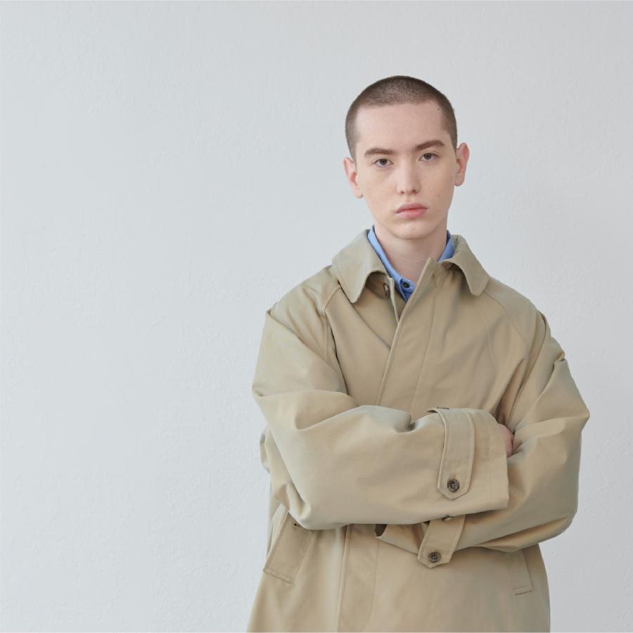 Graves_Bal Collar Coat – Offwhite / Beige / Charcoal / Black | KELEN MEN