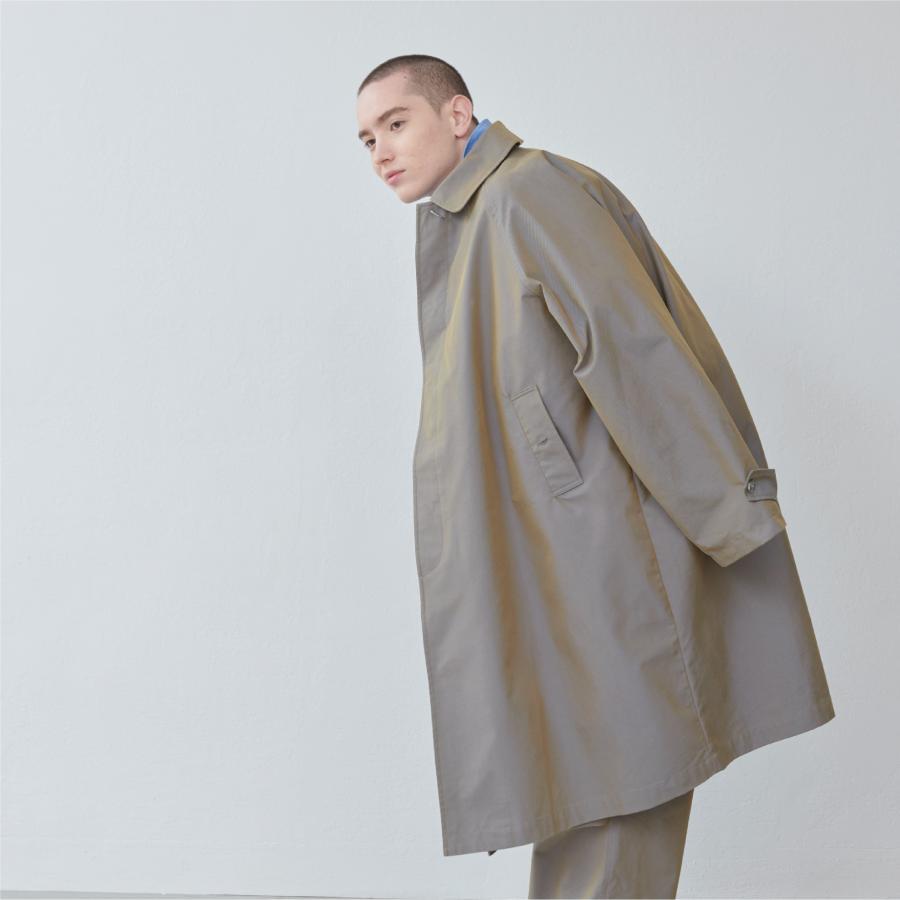 Graves_Bal Collar Coat – Offwhite / Beige / Charcoal / Black | KELEN MEN
