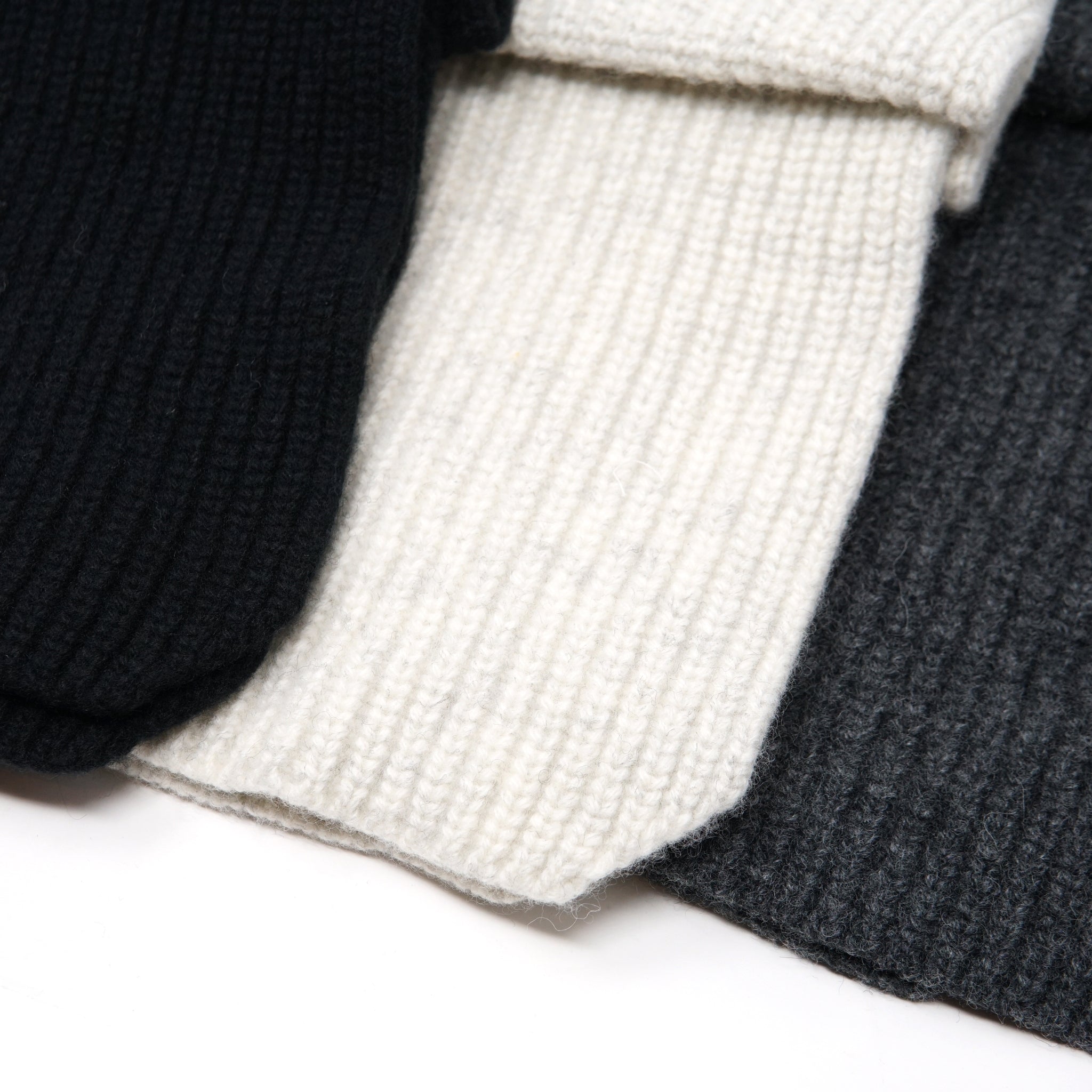 Ear Tab Knit Watch – Black/Gray/O.White | RACAL【ネコポス選択可能】