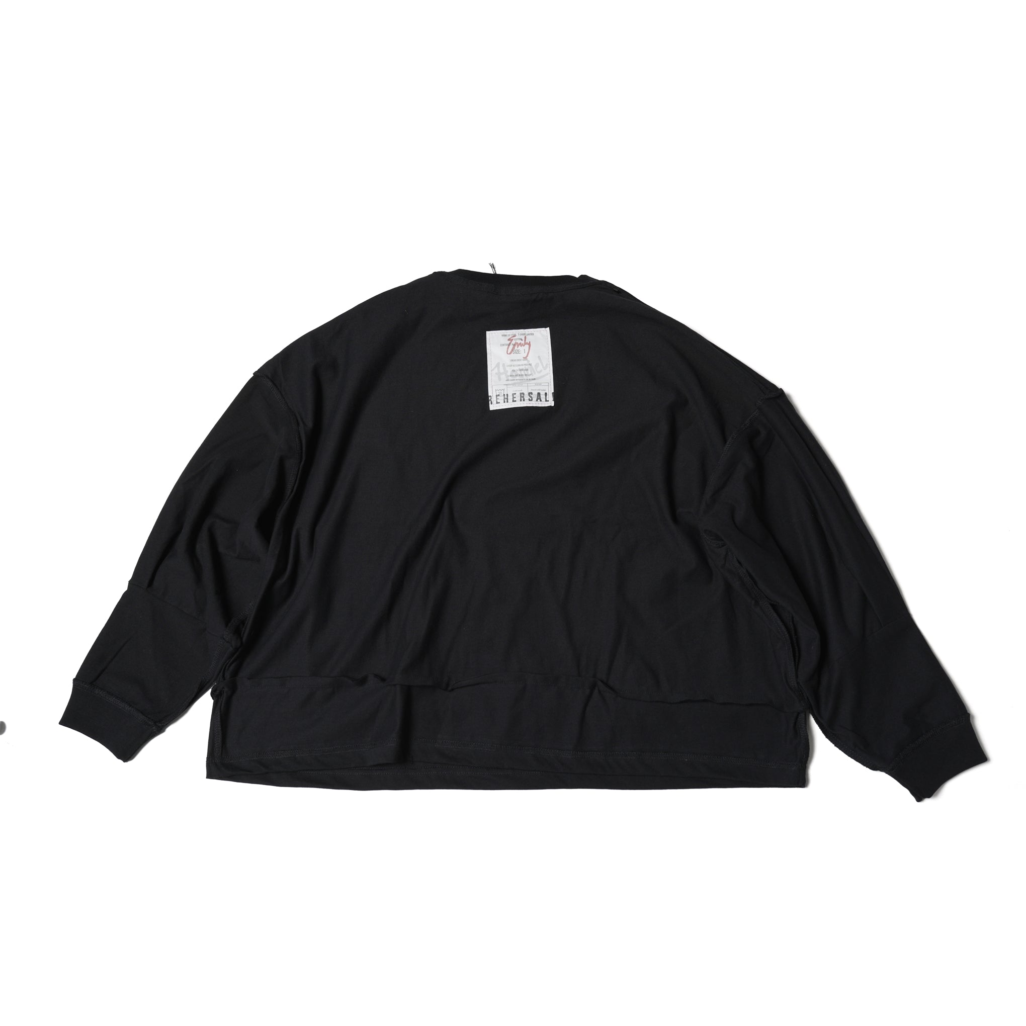 MATE-249 | リバーシブルBIGロンT | Color:Wht/Blk | Size-1【REHERSALL_リハーズオール】