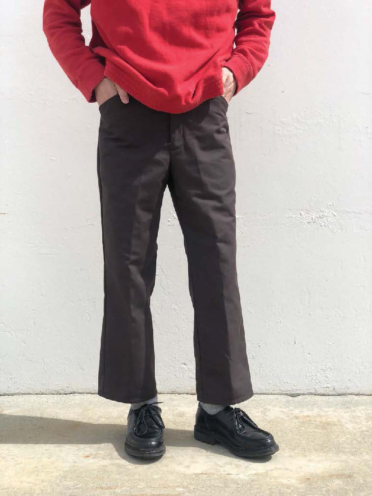 No:REMAKE17 | Name:Remake Ankle-Length Pants | Color:Chocolate Brown/Spruce Green | Size:30/32/34【REDKAP】-MEG COMPANY-ADDICTION FUKUOKA