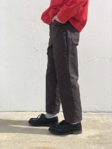 No:REMAKE17 | Name:Remake Ankle-Length Pants | Color:Chocolate Brown/Spruce Green | Size:30/32/34【REDKAP】-MEG COMPANY-ADDICTION FUKUOKA