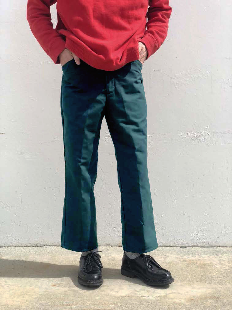 No:REMAKE17 | Name:Remake Ankle-Length Pants | Color:Chocolate Brown/Spruce Green | Size:30/32/34【REDKAP】-MEG COMPANY-ADDICTION FUKUOKA