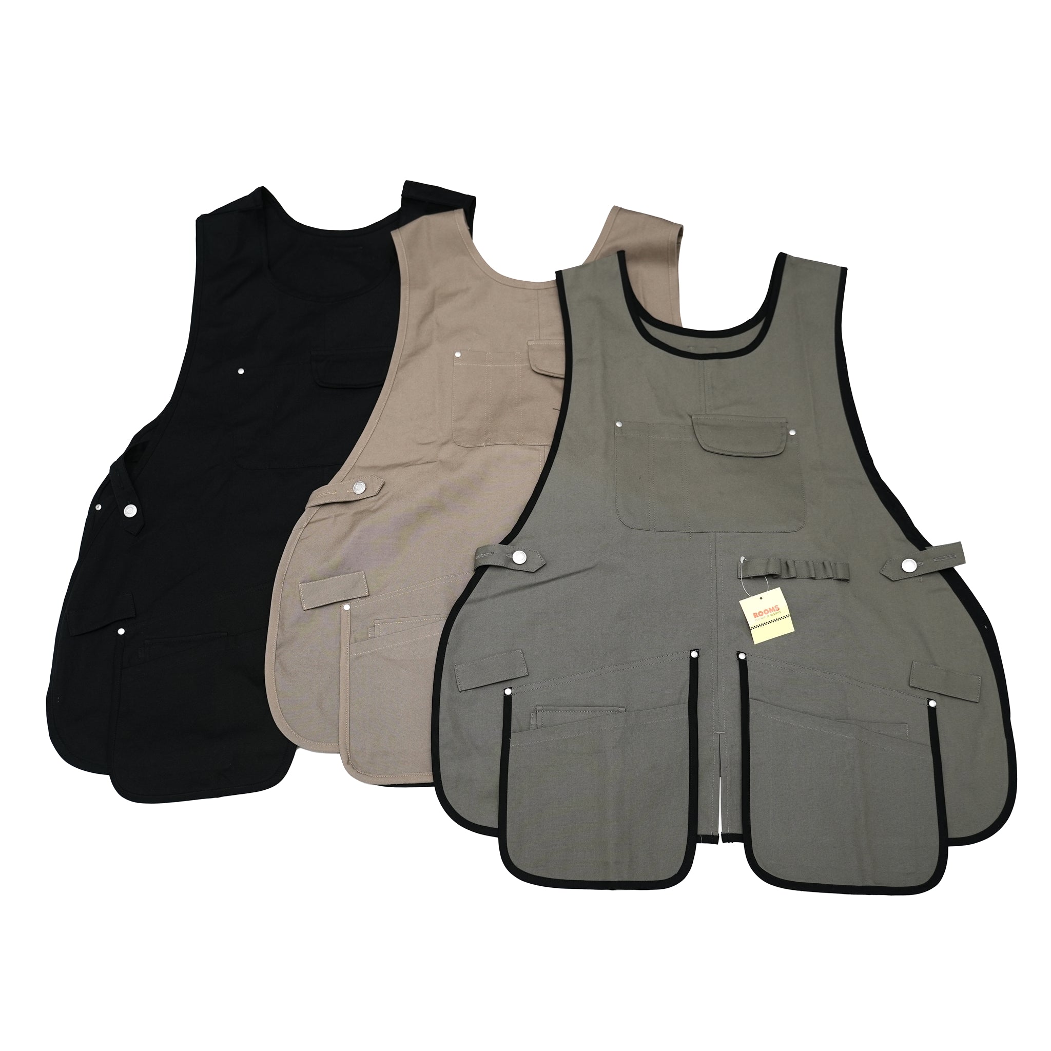 K-123N | アウトドアエプロン | Color:KH/BK  BK/BK  CA/CA【ROOMS_ルームス】