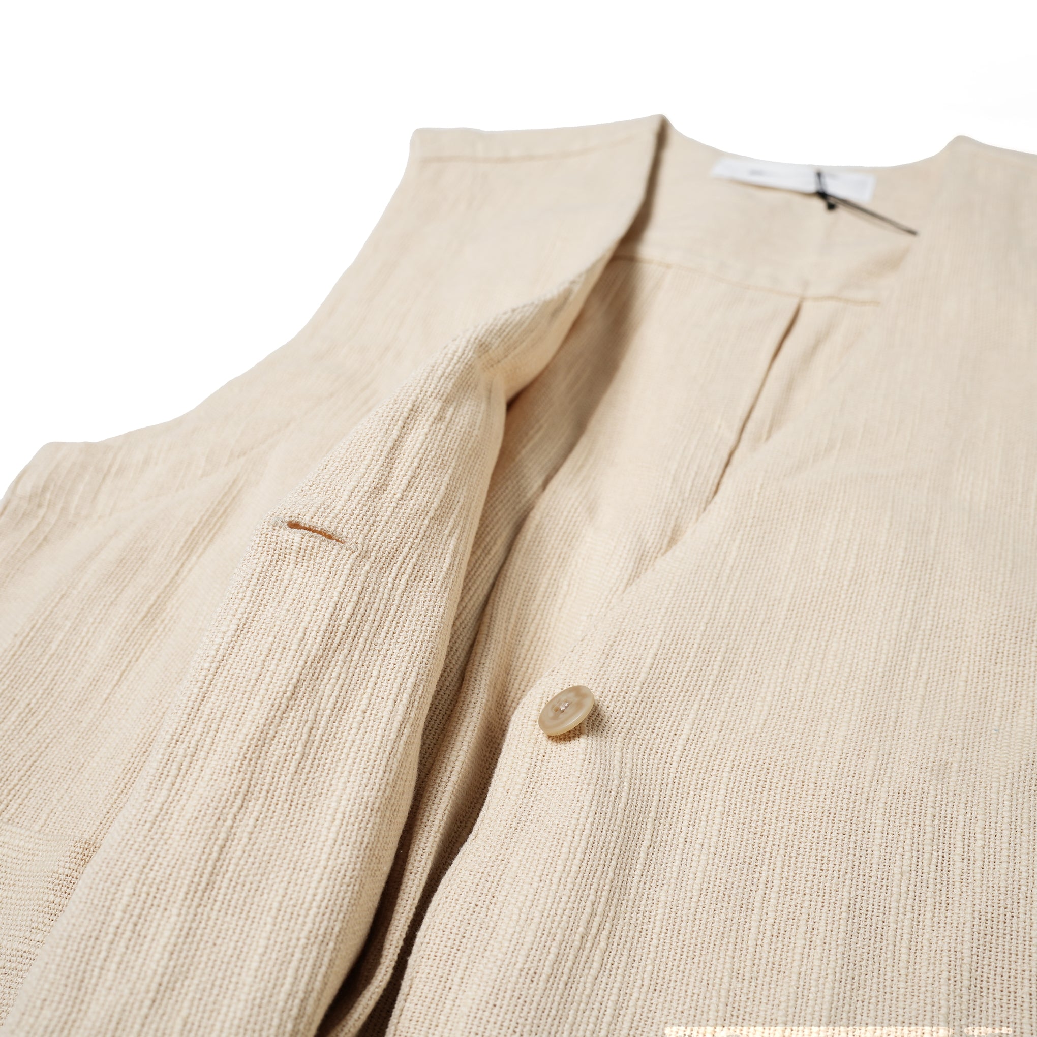 No:020931SL3 | Name:CTN FRINGE GILET | Color:Cream【SARA MALLIKA_サラマリカ】【archive】