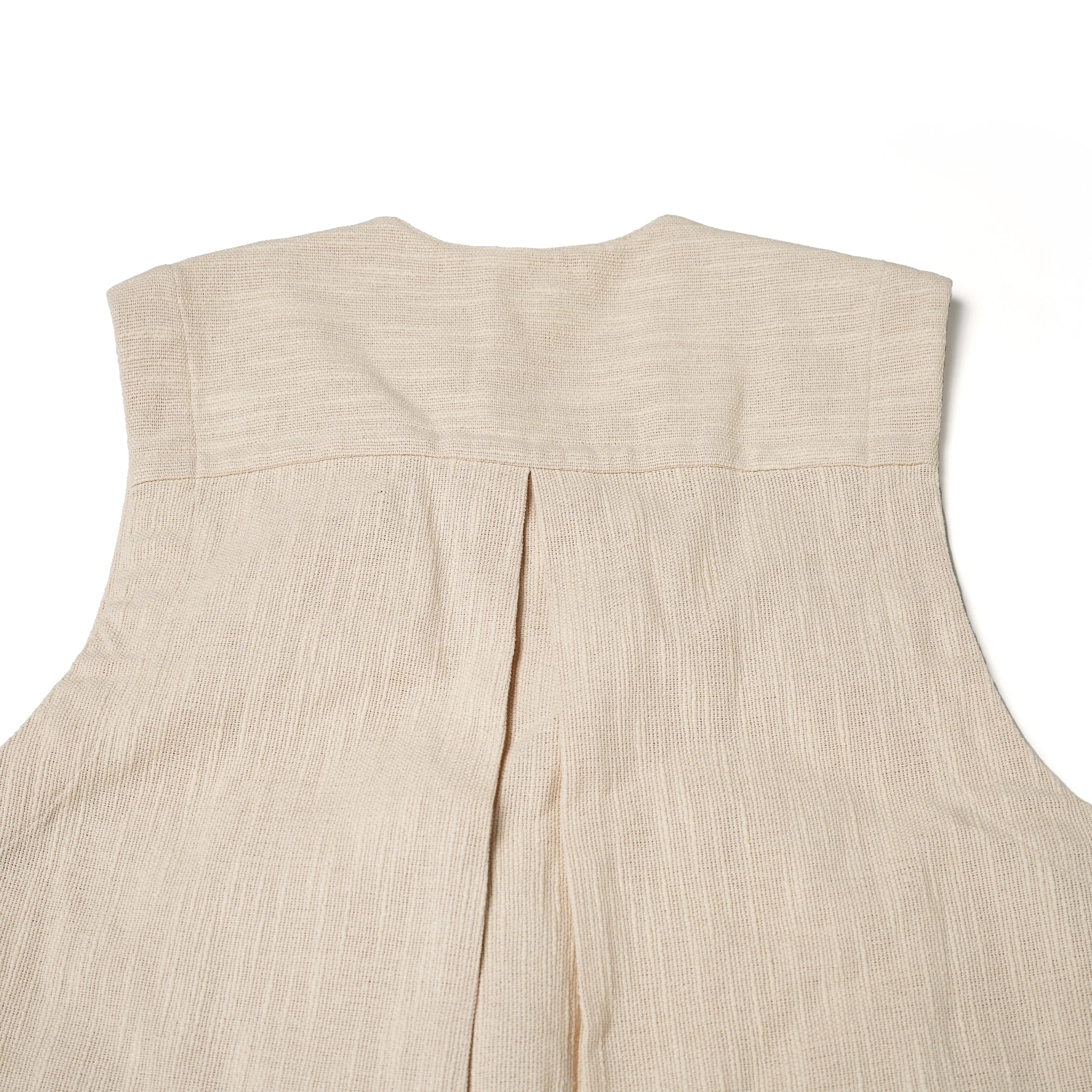 No:020931SL3 | Name:CTN FRINGE GILET | Color:Cream【SARA MALLIKA_サラマリカ】【archive】
