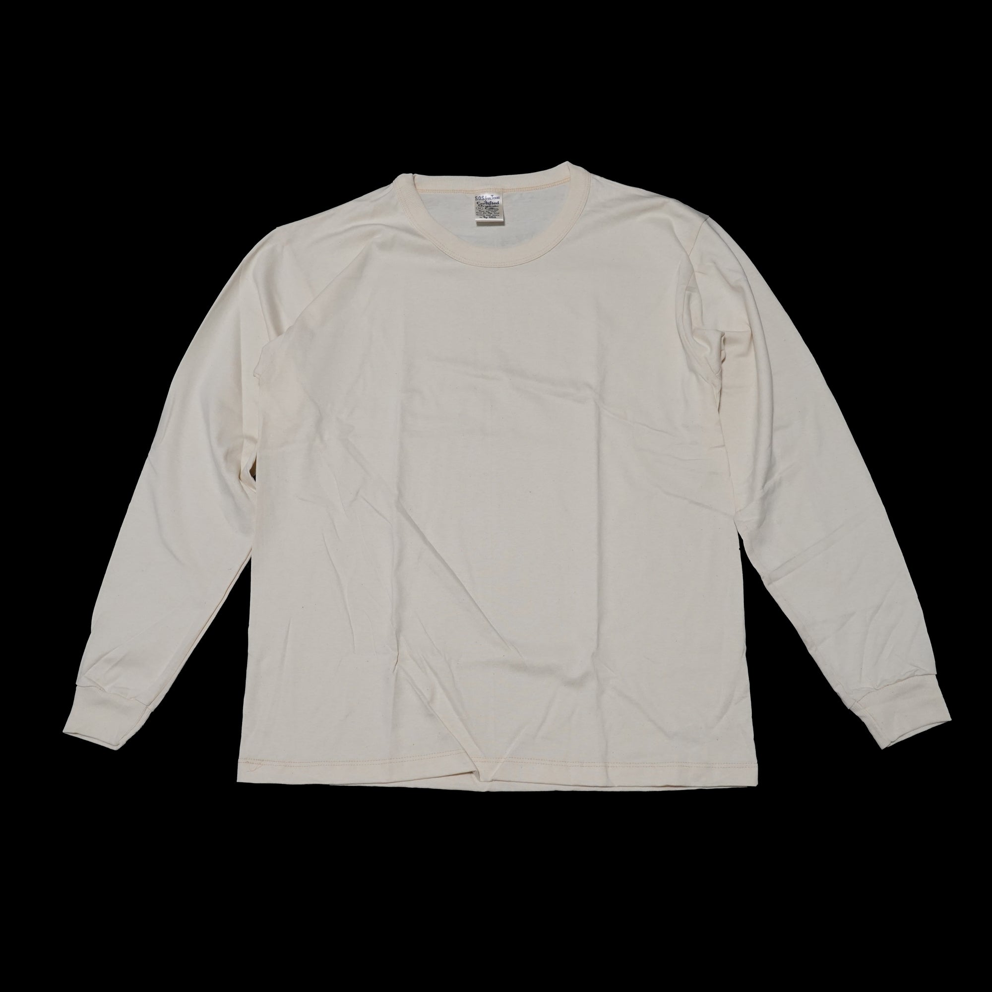 No:ST-6000 | Name: L/S CREW TEE | Color:Natural | Size:M/L 【Save Our Soil】-SAVE OUR SOIL-ADDICTION FUKUOKA