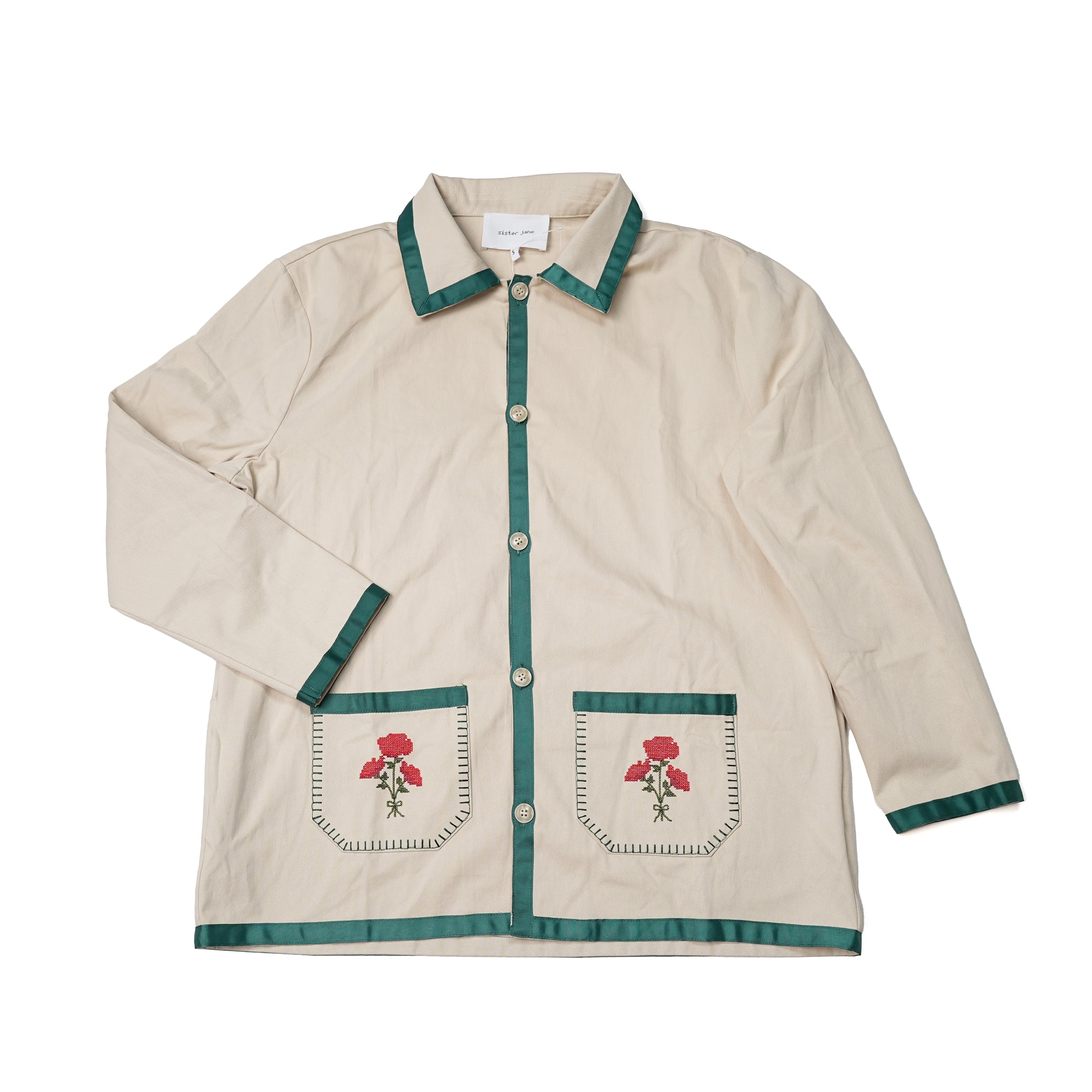 No:27SM02JKM019CRM | Name:Gordon Embroidered Jacket | Color:Cream【SISTER JANE_シスタージェーン】【archive】