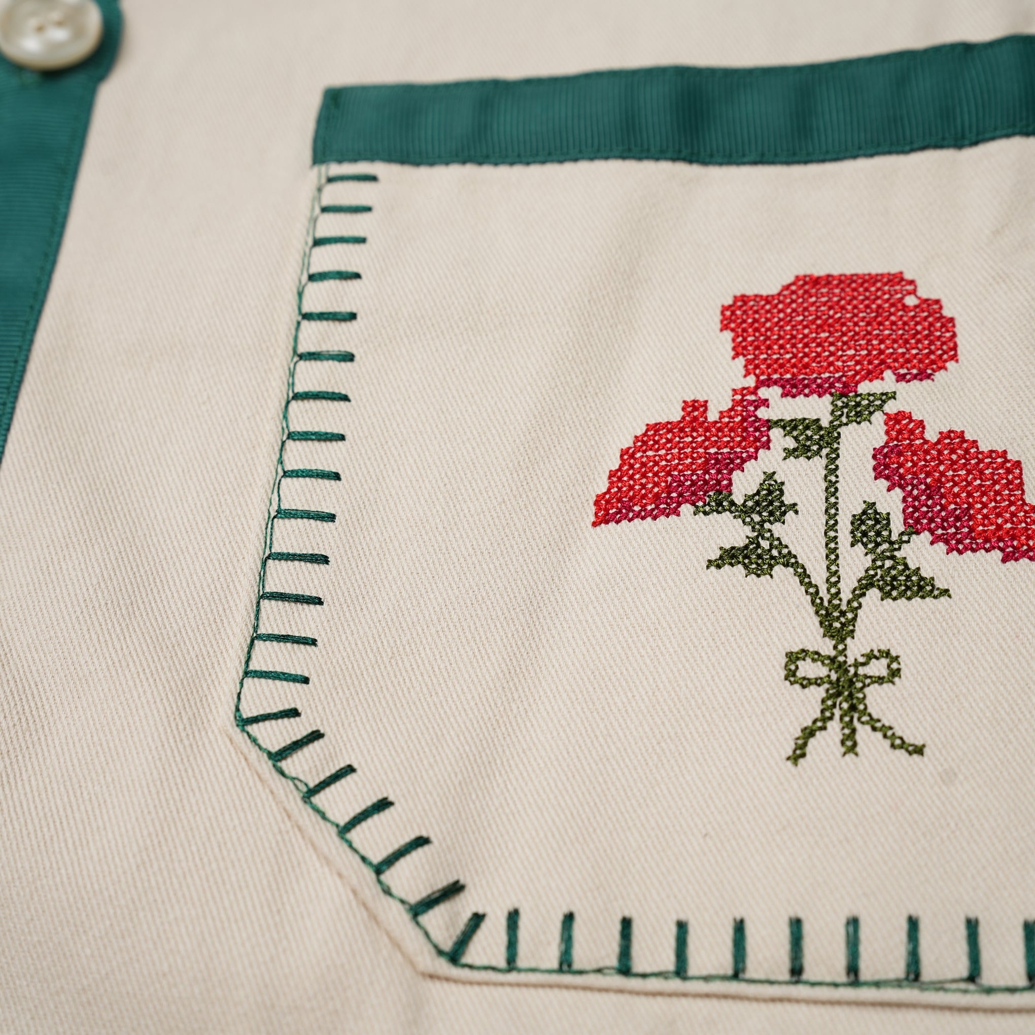 No:27SM02JKM019CRM | Name:Gordon Embroidered Jacket | Color:Cream【SISTER JANE_シスタージェーン】【archive】