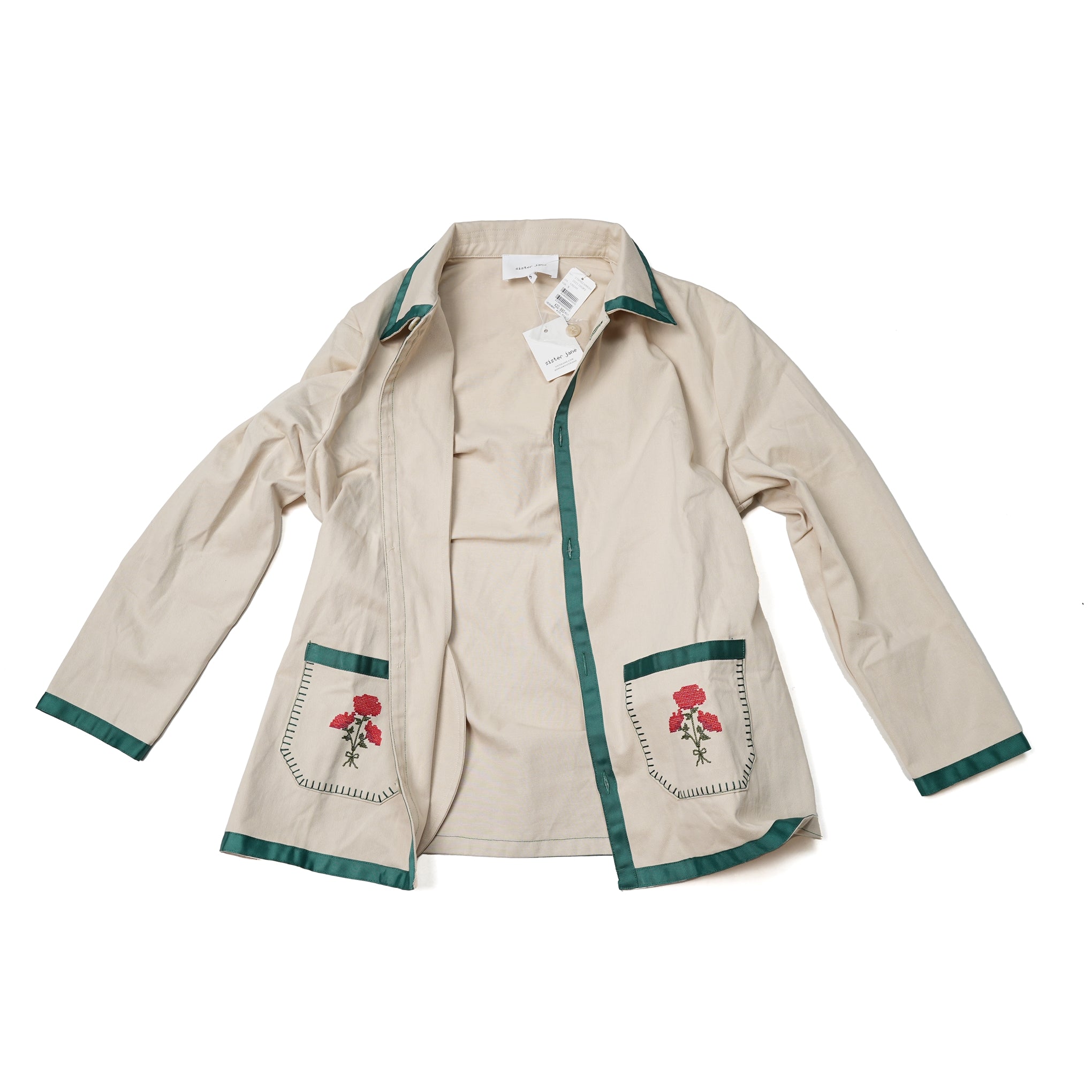 No:27SM02JKM019CRM | Name:Gordon Embroidered Jacket | Color:Cream【SISTER JANE_シスタージェーン】【archive】