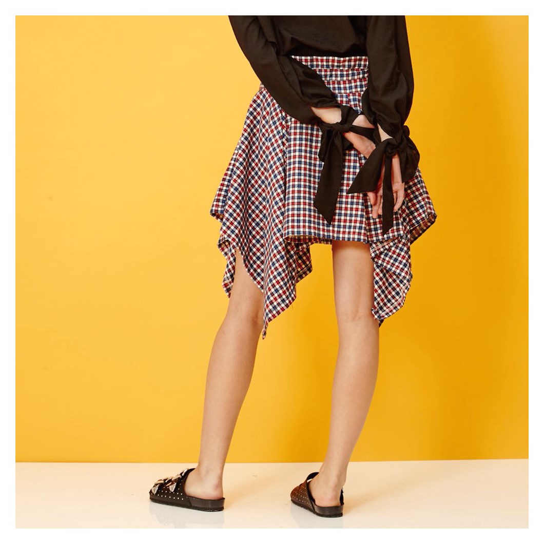 No:16GH01SKG026MUL | Name:Tied Skirt | Color:MULTI【GHOSPELL】-GHOSPELL-ADDICTION FUKUOKA