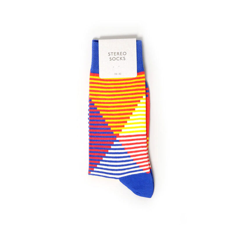 SS21-03-M | Slant Rhyme Yellow【STEREO SOCKS(SWITZERLAND)_ステレオソックス】【ネコポス選択可能】