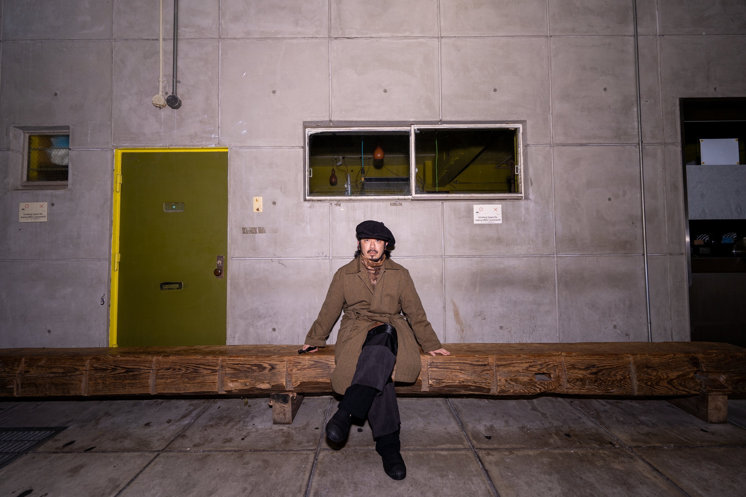 No:M30008 | Name:Jute Coat | Color:Old Hunting Brown/Black Mix | Size:38/40/42【MONITALY】-MONITALY-ADDICTION FUKUOKA