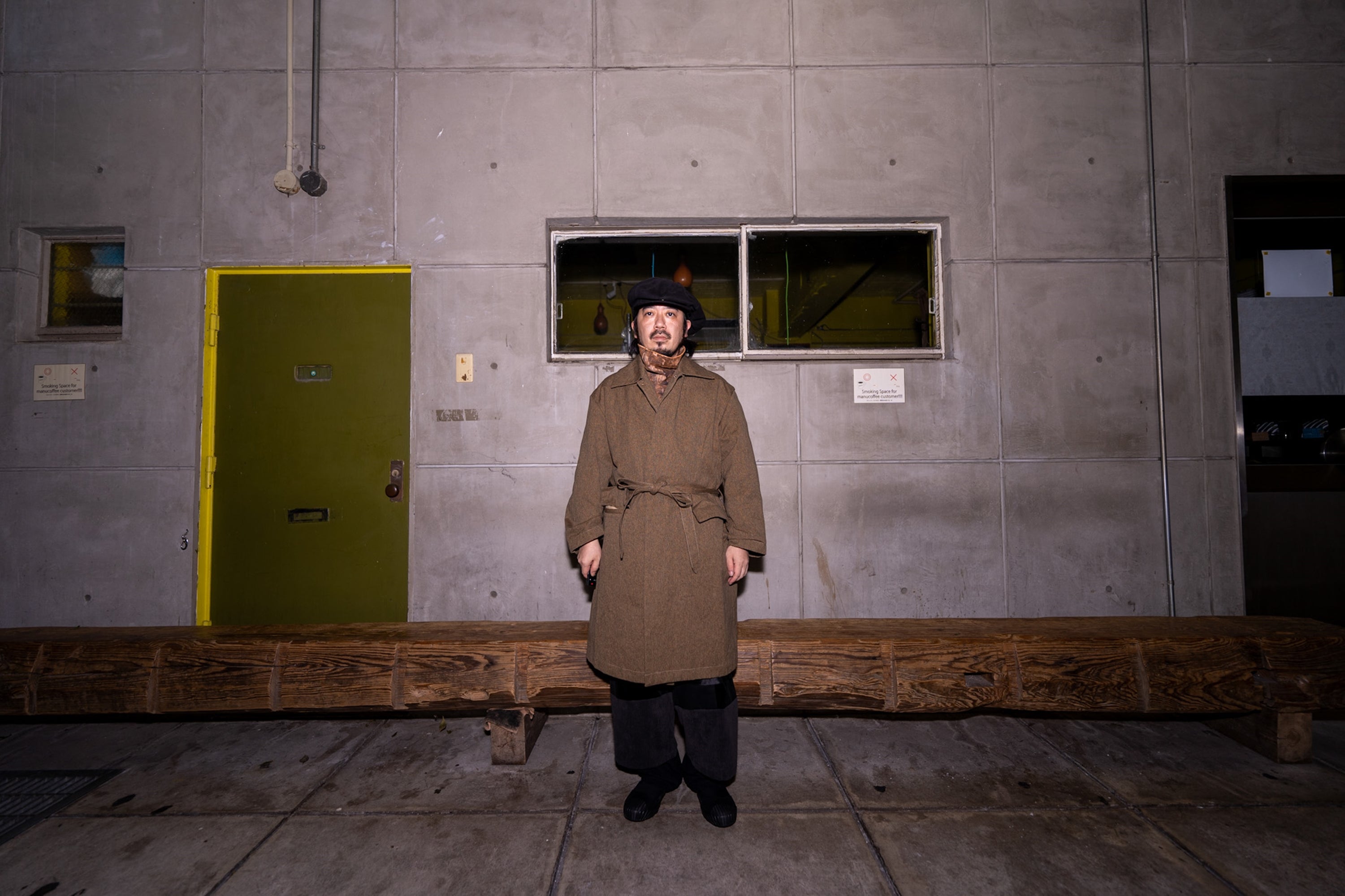 No:M30008 | Name:Jute Coat | Color:Old Hunting Brown/Black Mix | Size:38/40/42【MONITALY】-MONITALY-ADDICTION FUKUOKA