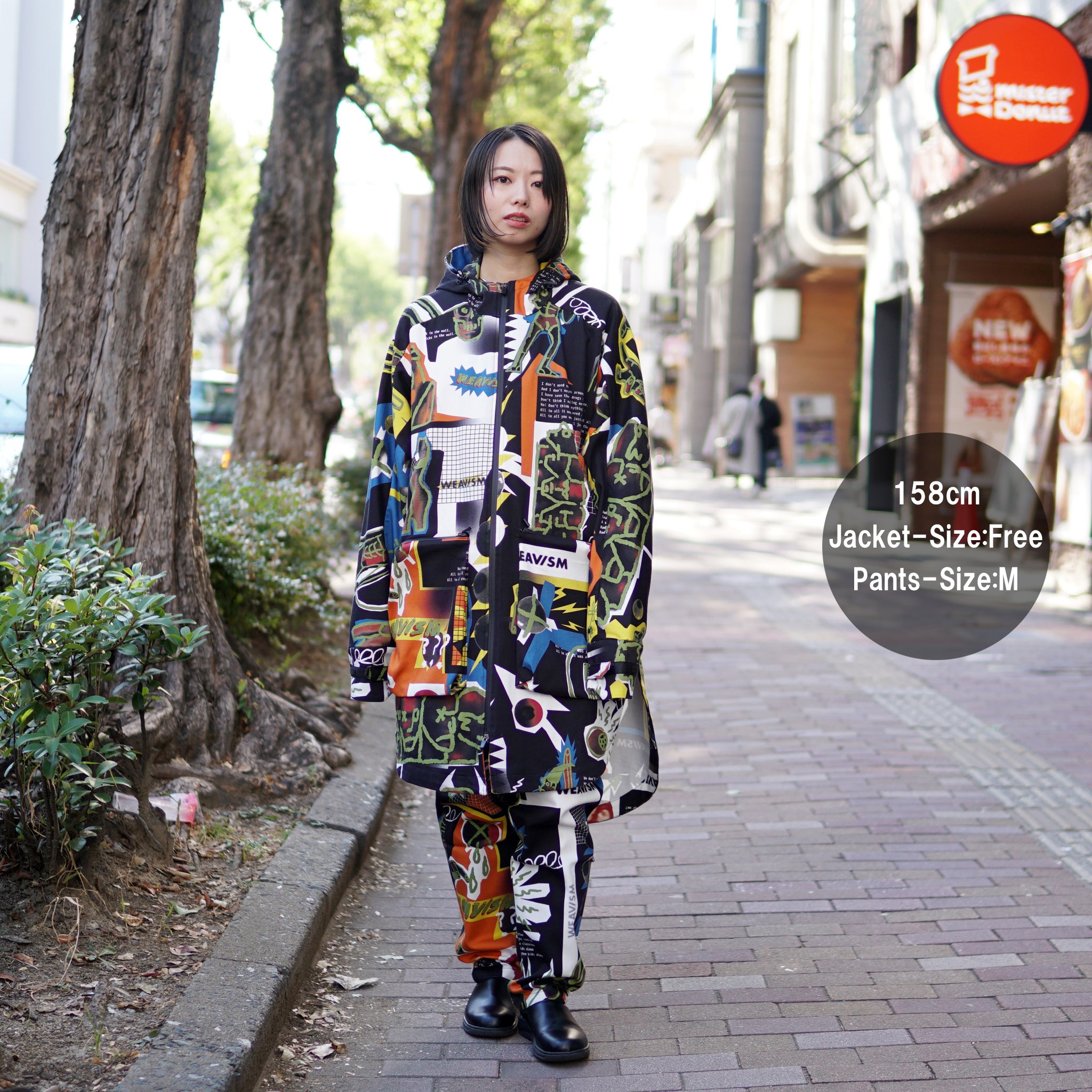 No:WDM20R0812C | Name:Pants With Side Flaps And Large Patch Pockets | Color:Punkart | Size:M/L【WEAVISM_ウィーヴィズム】【archive】