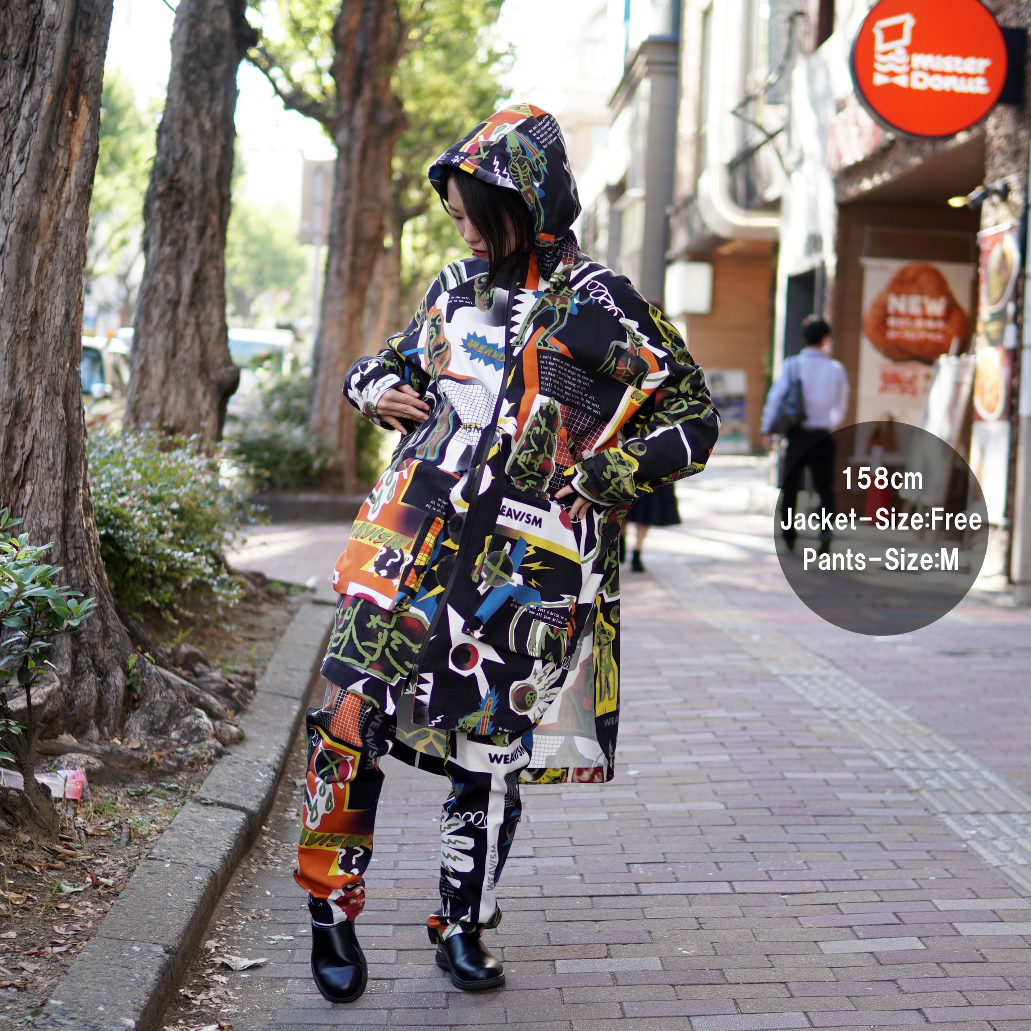 No:WDM20R0812C | Name:Pants With Side Flaps And Large Patch Pockets | Color:Punkart | Size:M/L【WEAVISM_ウィーヴィズム】【archive】