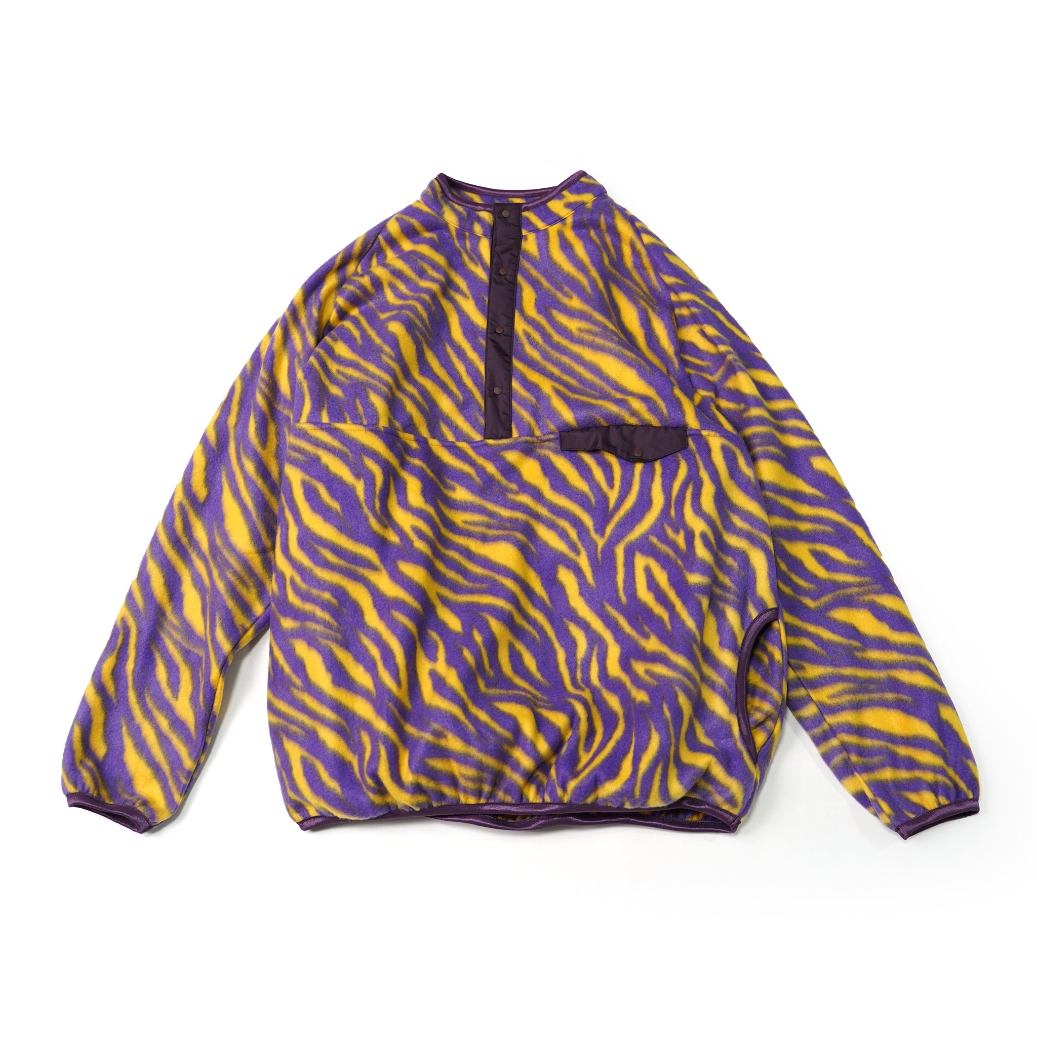 No:sn21f004 | Name:Printed Snap Raglan Tee | Color:Leopard/Geraffe/Zebra Purpul | Size:M/L【SUNNYSPORTS_サニースポーツ】【archive】