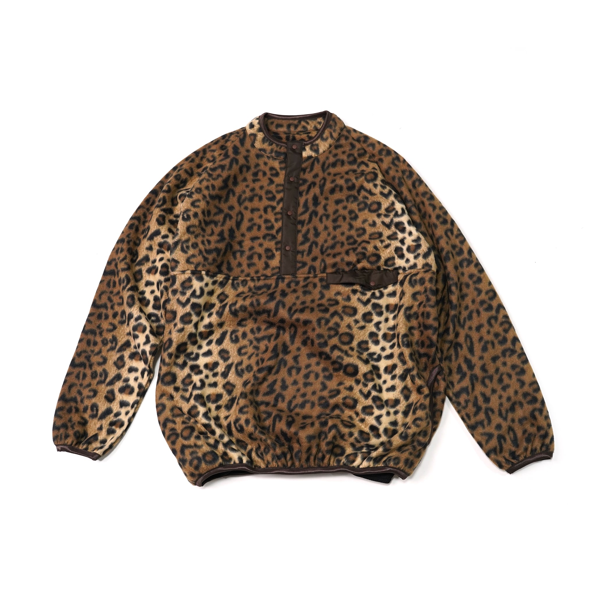 No:sn21f004 | Name:Printed Snap Raglan Tee | Color:Leopard/Geraffe/Zebra Purpul | Size:M/L【SUNNYSPORTS_サニースポーツ】【archive】