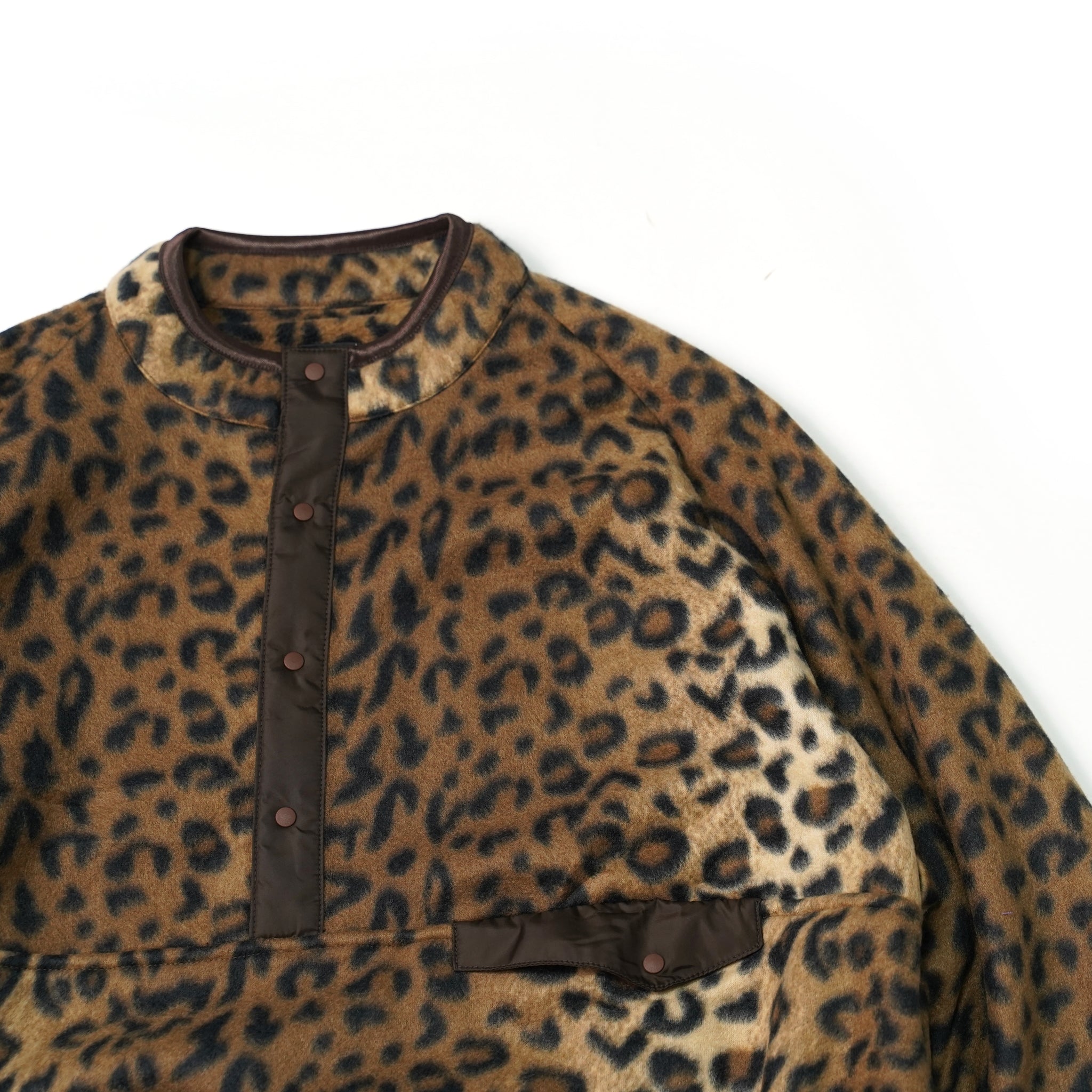 No:sn21f004 | Name:Printed Snap Raglan Tee | Color:Leopard/Geraffe/Zebra Purpul | Size:M/L【SUNNYSPORTS_サニースポーツ】【archive】