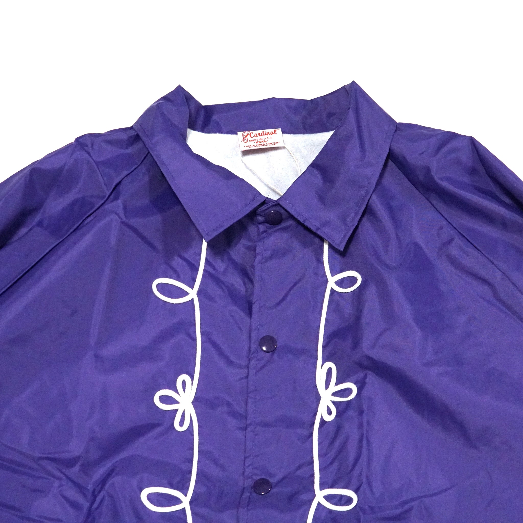 tl23s004 | rope emb coaches jacket | – Brown/Purple | THRIFTY LOOK