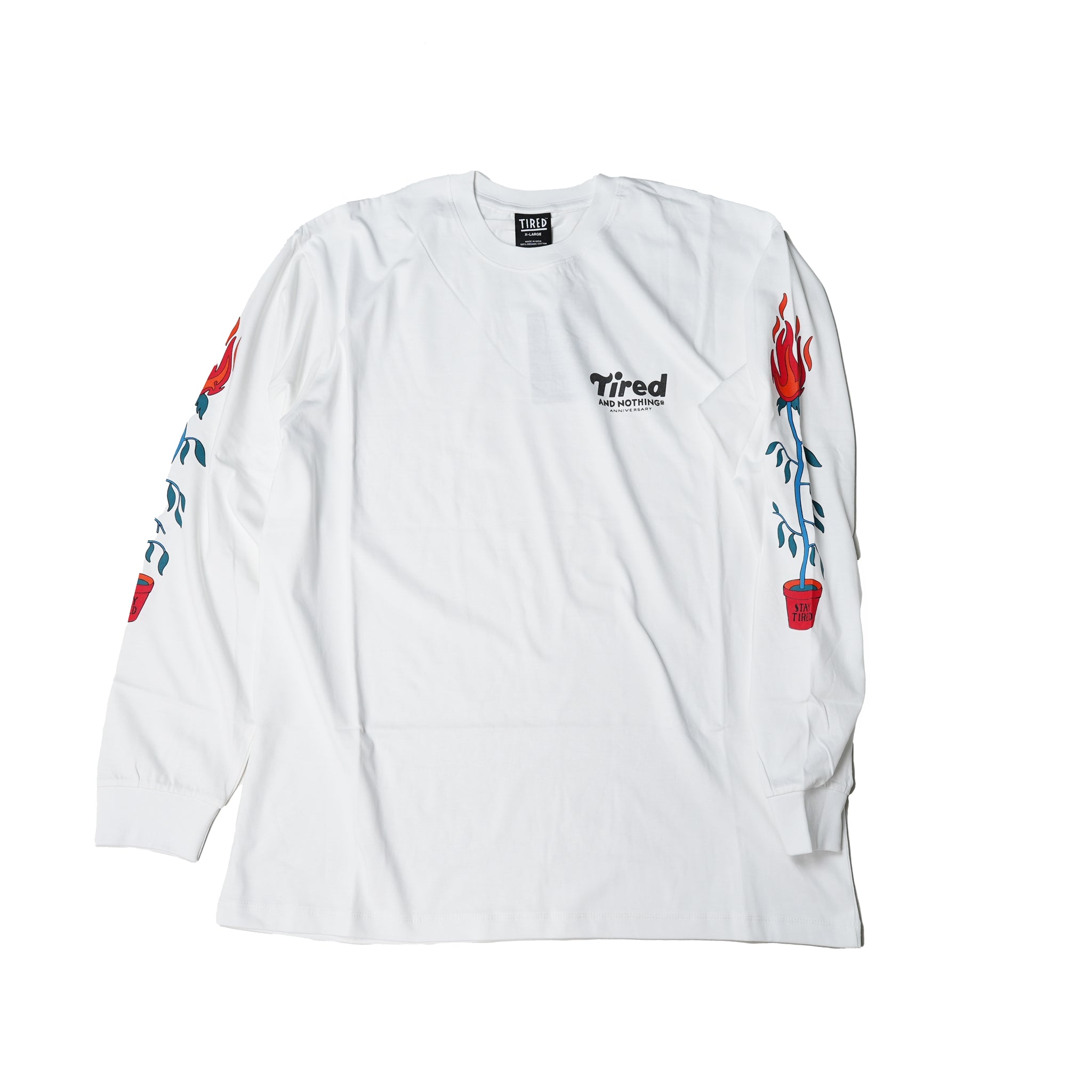 TS00244 | NOTHINGTH LS TEE (ORGANIC) – White | TIRED