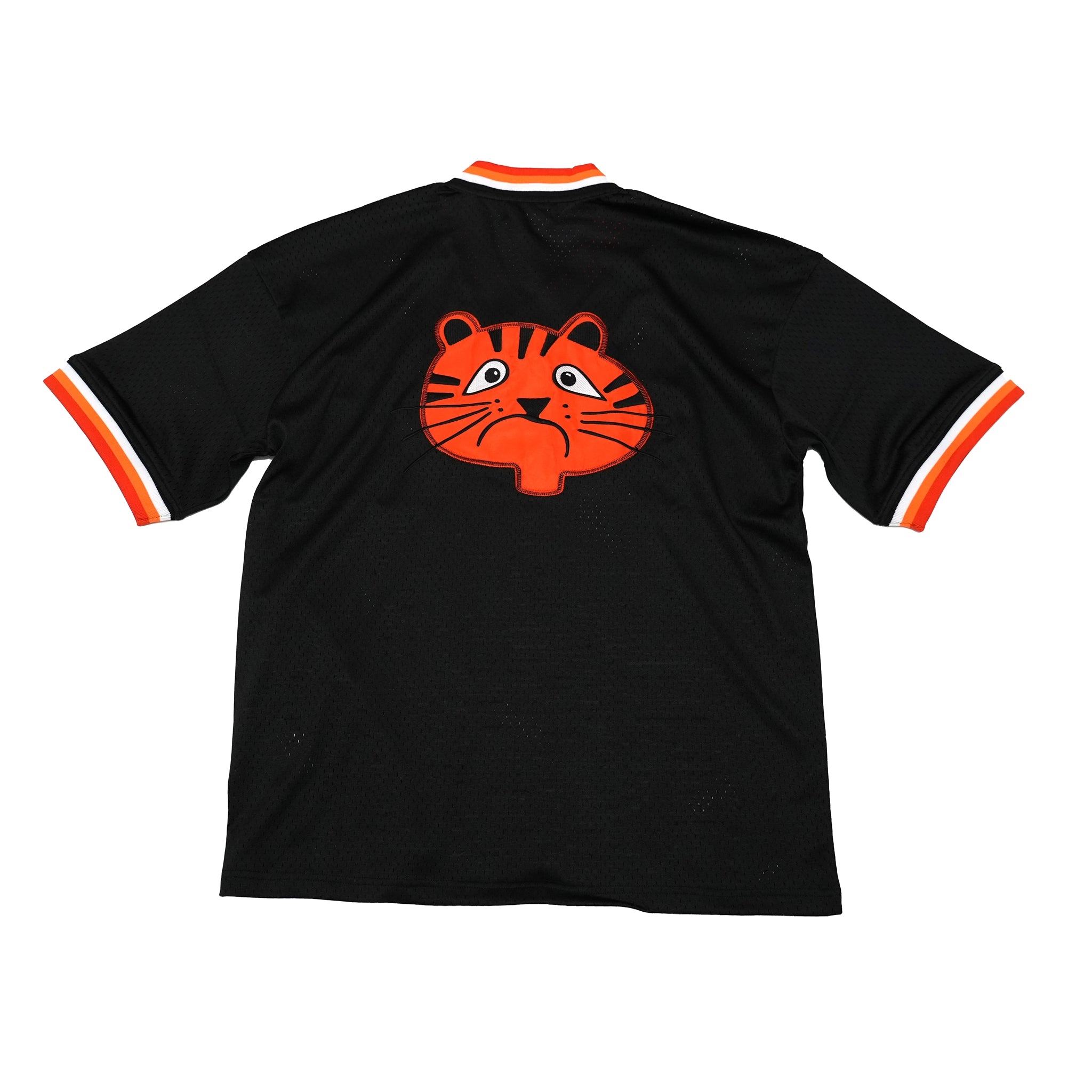 No:TS00130 | Name:ROUNDERS MESH BASEBALL JERSEY | Color:Black【TIRED_タイレッド】