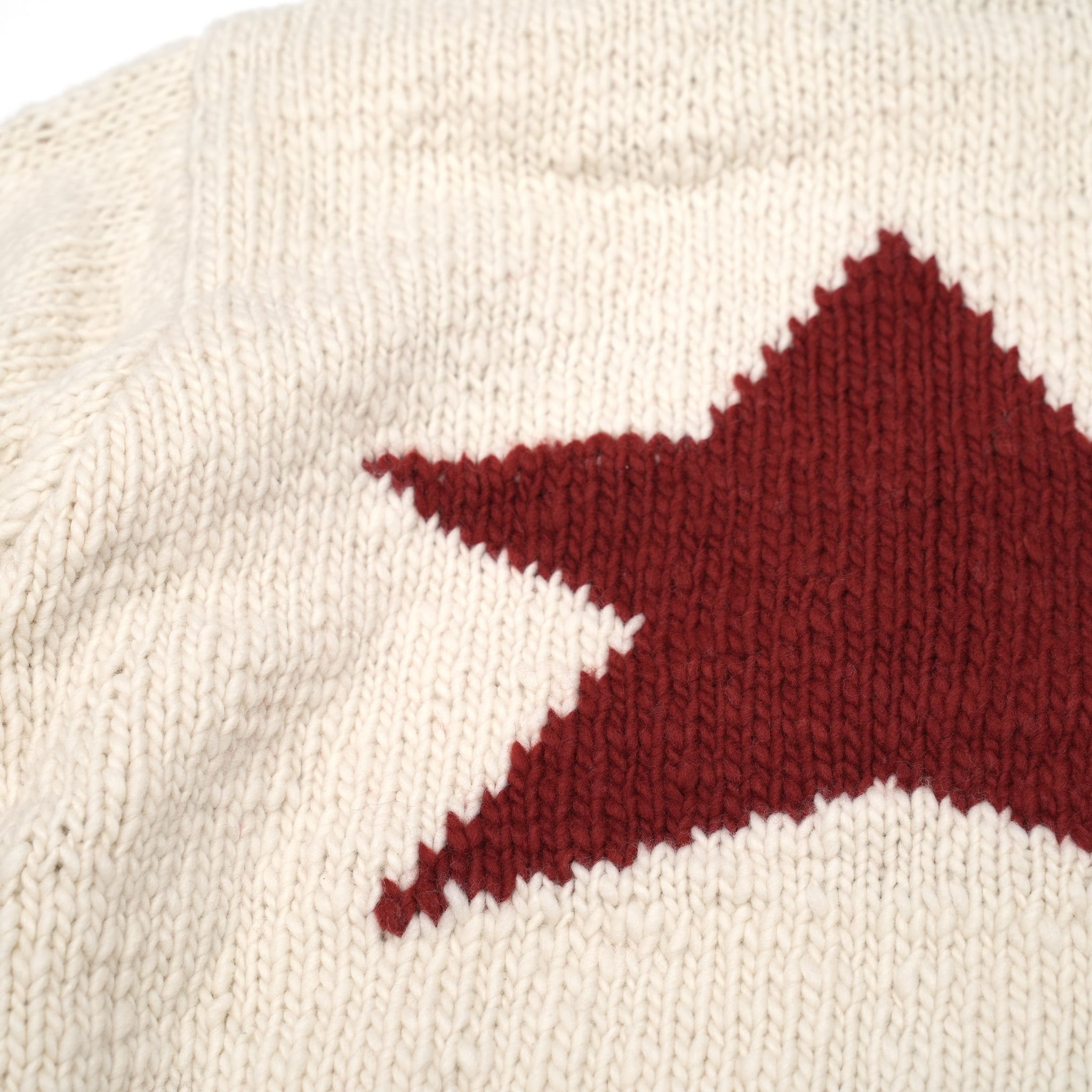 CHS81-01 | Star Zipper Cardigan | Color:Ivory X Red【CHAMULA_チャムラ】【MONITALY_モニタリー】