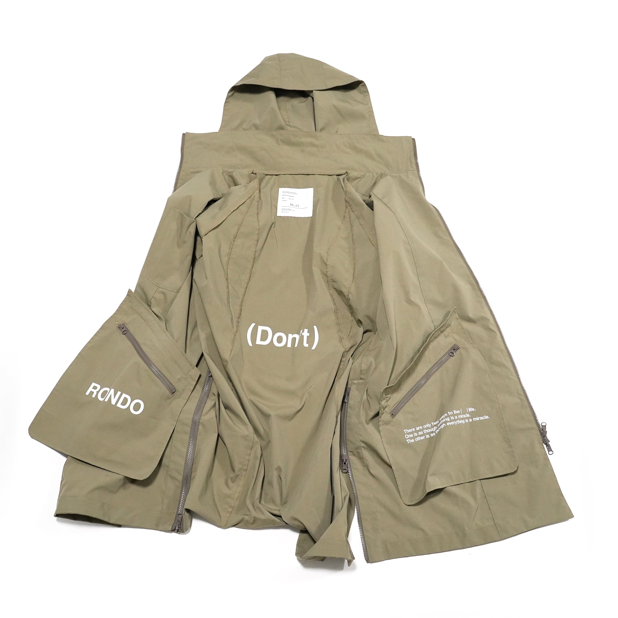No:UN-002_SS23_b | Name:REVERSIVLE MODS COAT (SOLOTEX) | Color:Coyote【UNTRACE_アントレース】【archive】