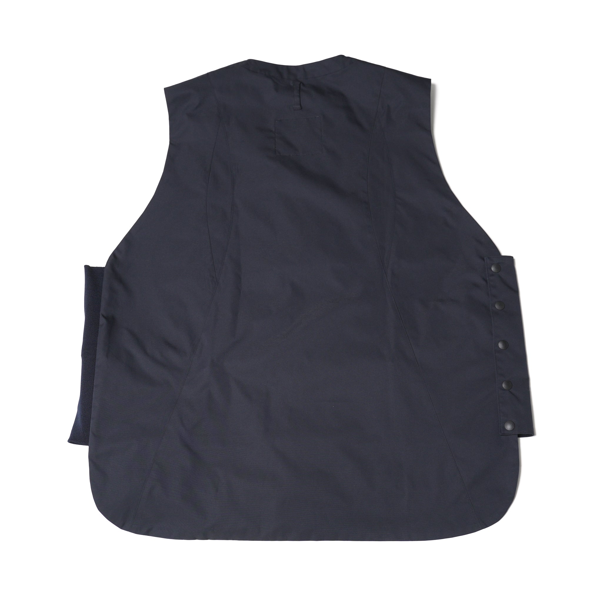 No:UN-004_SS23_a | Name:ZIPPER VEST (TEFLON) | Color:Dark Navy【UNTRACE_アントレース】【archive】