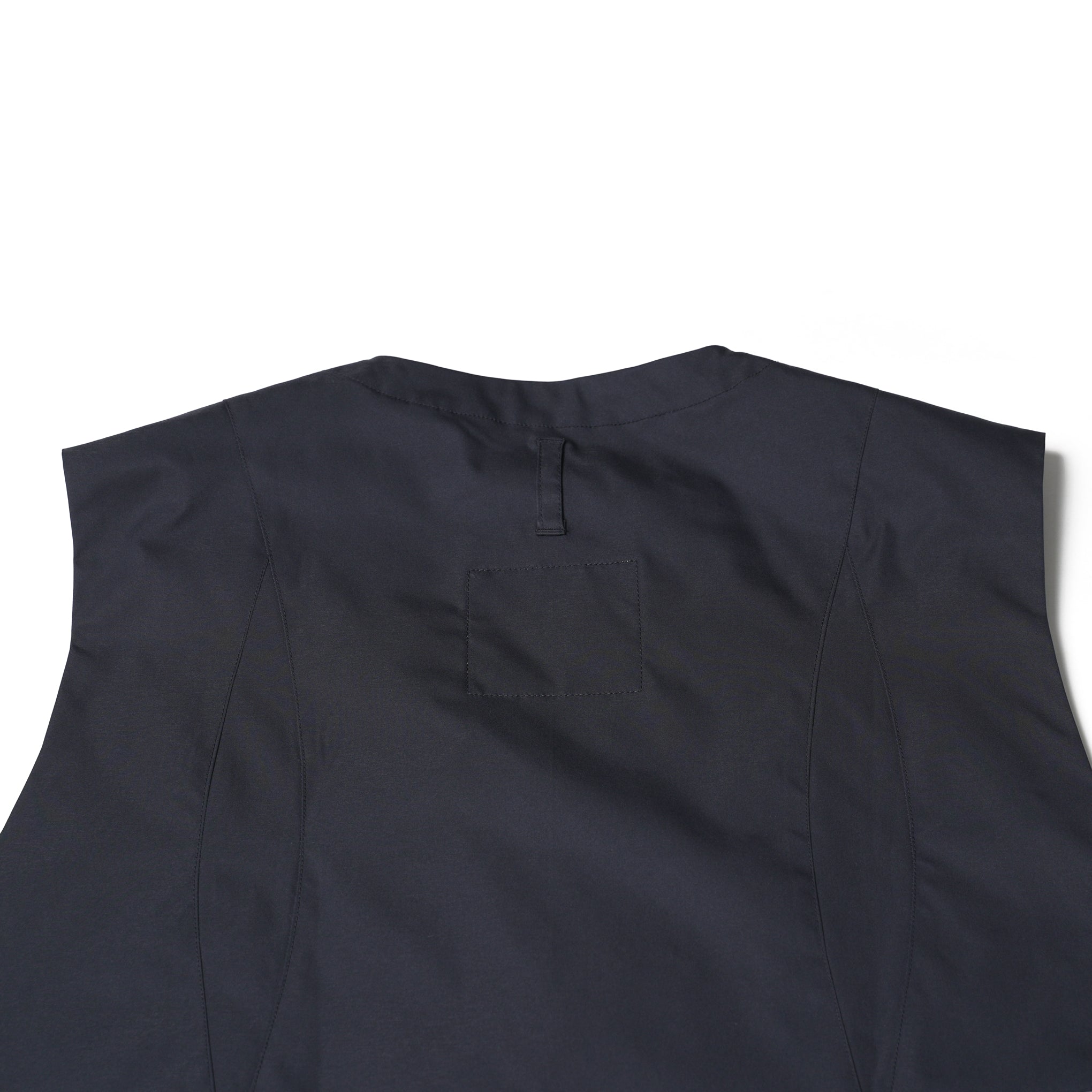 No:UN-004_SS23_a | Name:ZIPPER VEST (TEFLON) | Color:Dark Navy【UNTRACE_アントレース】【archive】