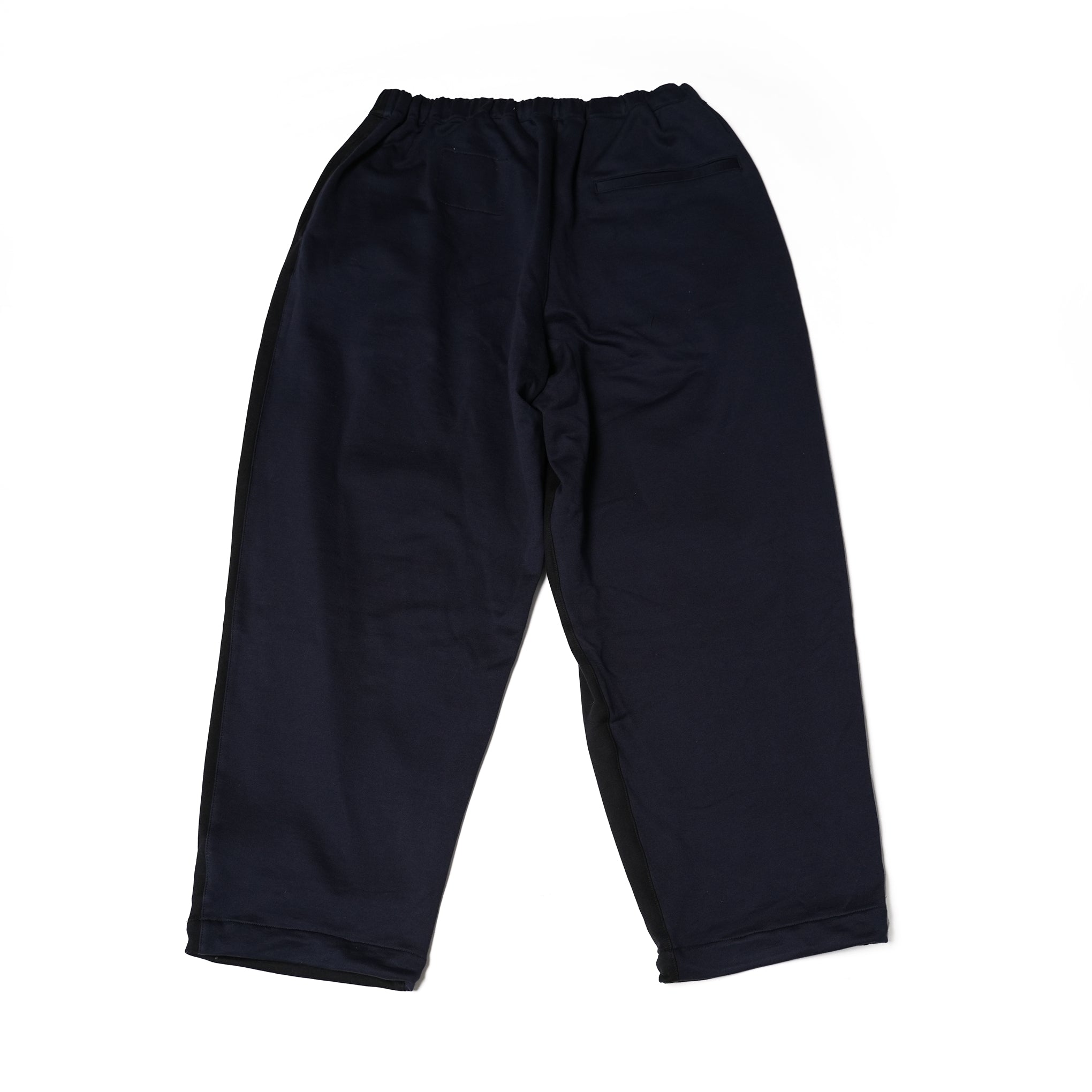 No:UN-017_SS23 | Name:TAPERED SWEAT TRACK PANTS BICOLOR | Color:Black × Navy【UNTRACE_アントレース】【archive】