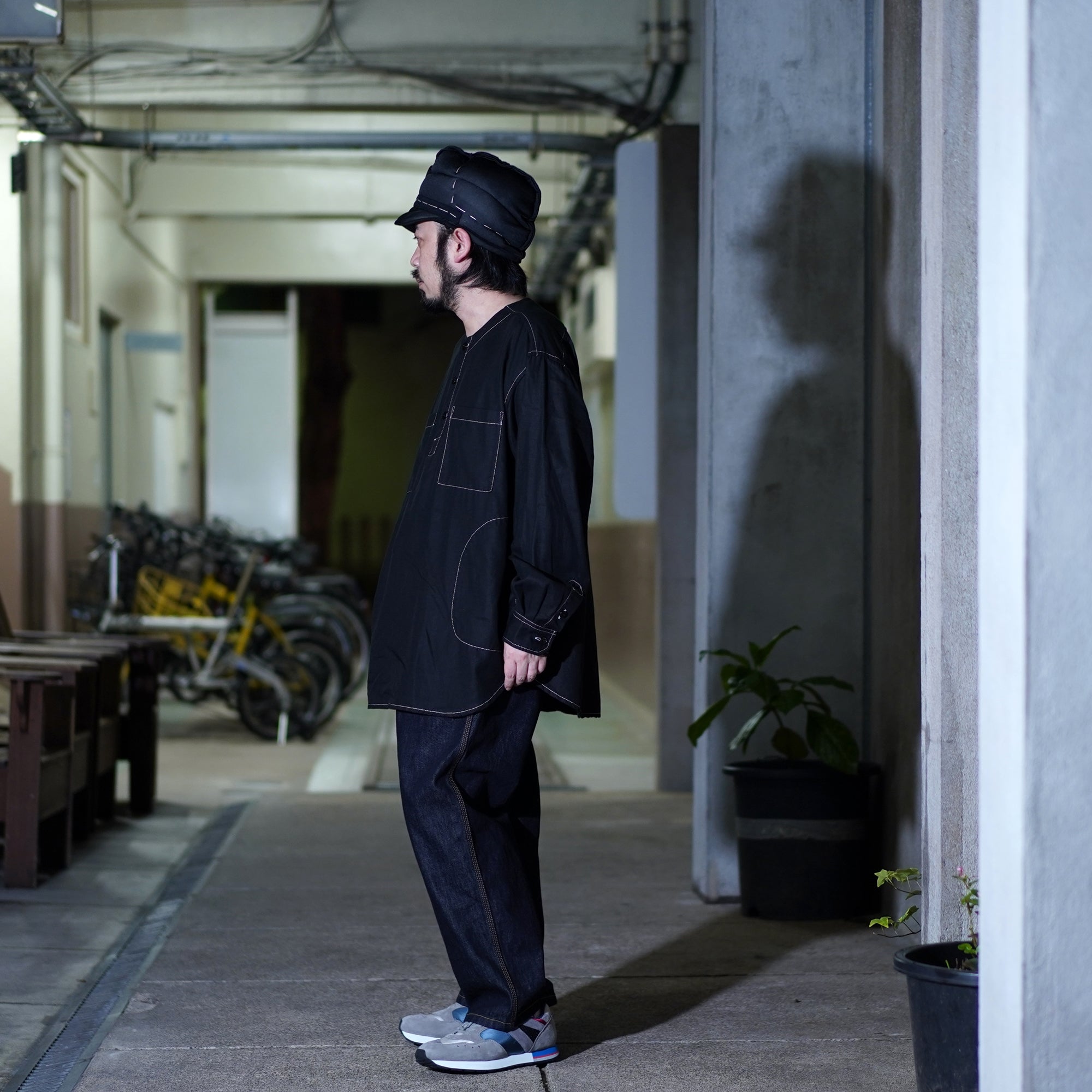 No:VR21AW-SD-SR02 | Name:"調和" ARMY SHIRTS | Color:Black【VARDE77_バルデセブンティセブン】【archive】