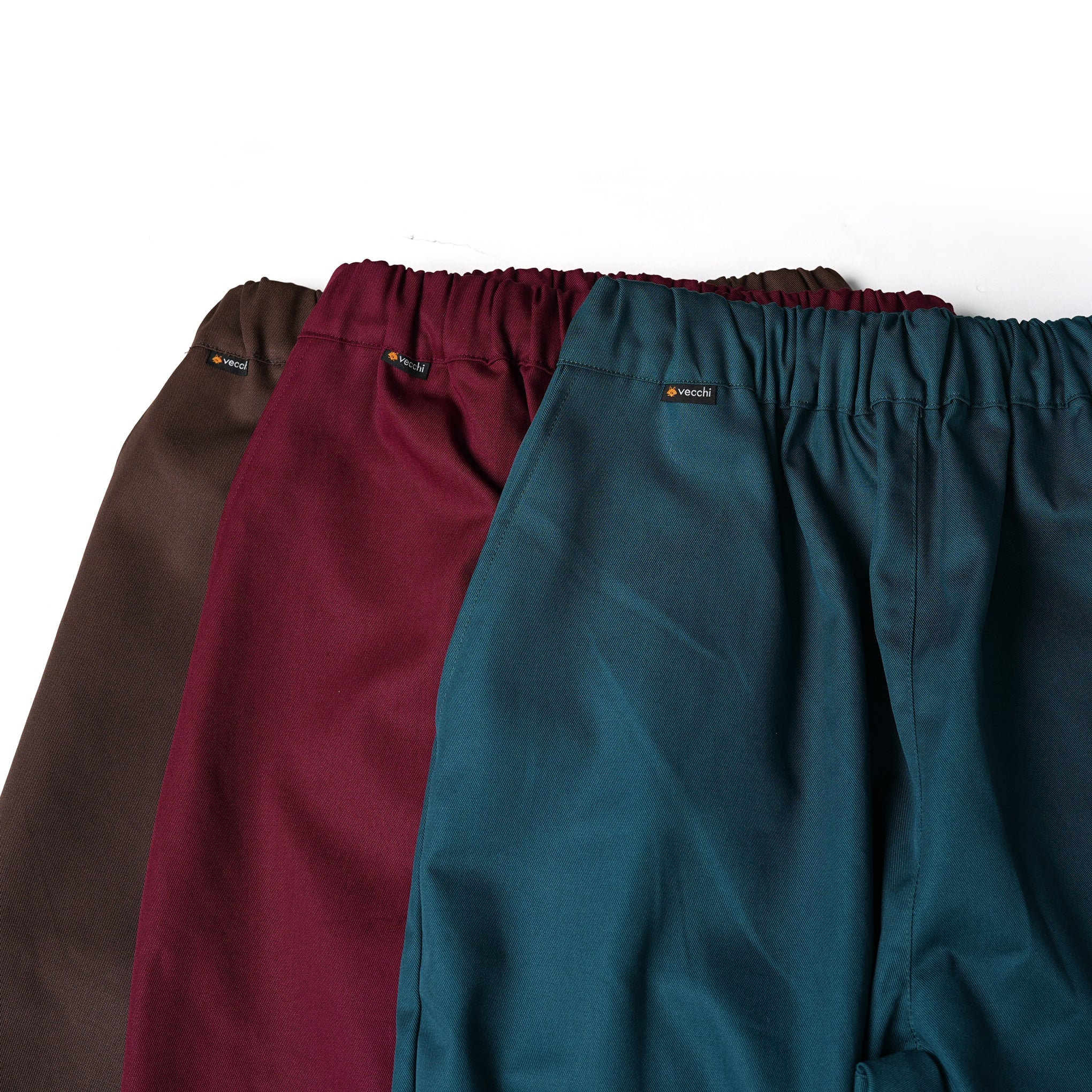 VE-23SS-V1 | C.Coulisse Easy Pants | Color:Green/Burgundy/Brown【VECCHI_ベッチ】