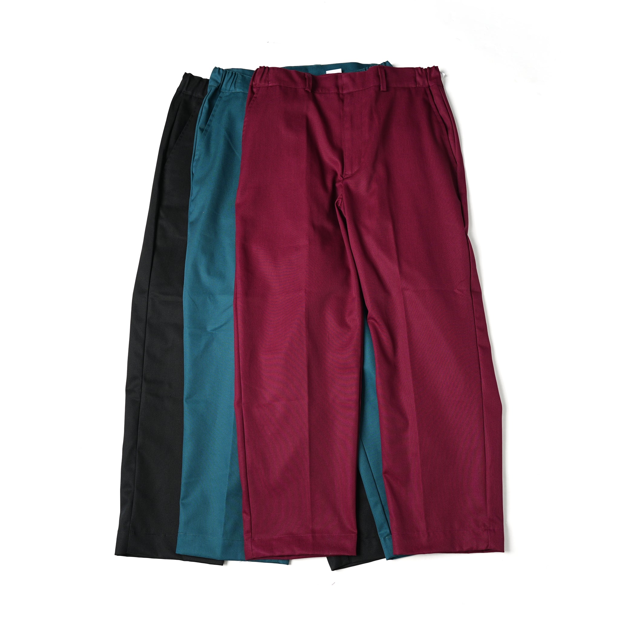 VE-23SS-V2 | Pantalone Uficio | Color:Green/Burgundy/Black【VECCHI_ベッチ】