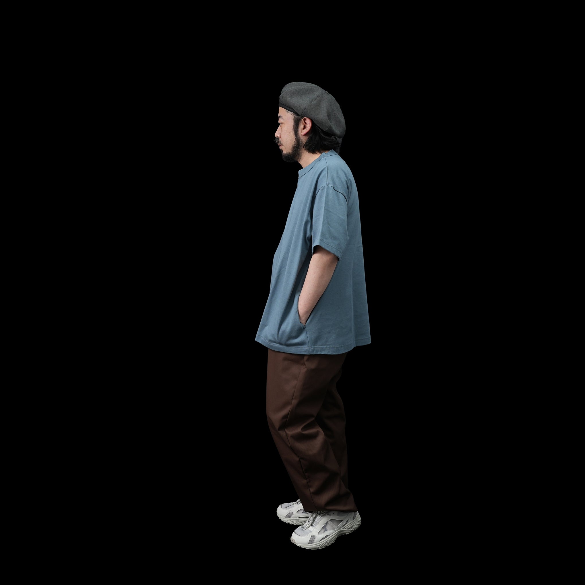 VE-23SS-V1 | C.Coulisse Easy Pants | Color:Green/Burgundy/Brown【VECCHI_ベッチ】