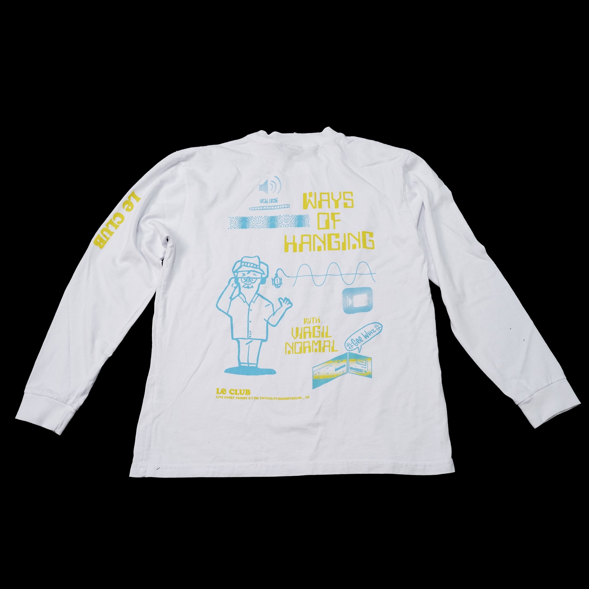 VN213 | Ways Of Hanging Ls Tee – White | VIRGIL NORMAL【ネコポス選択可能】