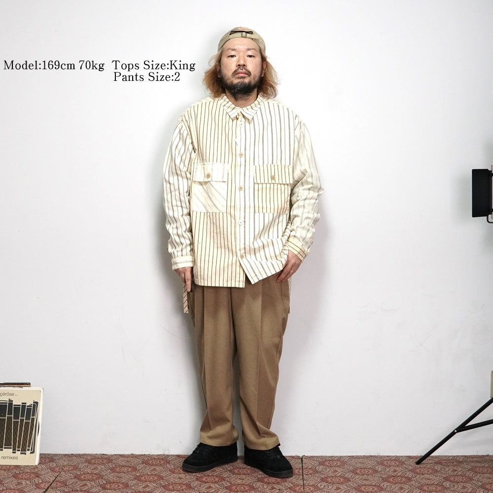 No:voo-1035 | Name:LONGTAIL SHACKET | Color:STRIPE | Size-Q/K【VOO】-VOO-ADDICTION FUKUOKA