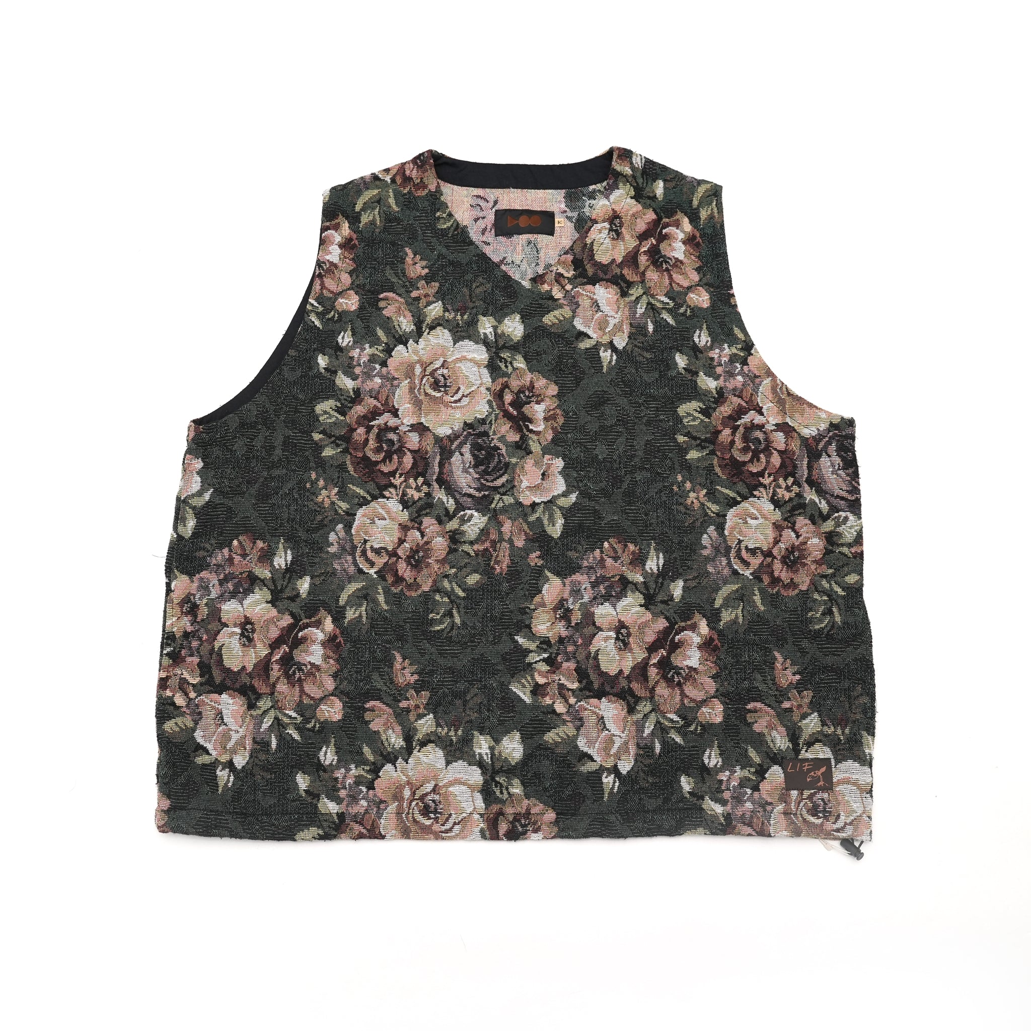 No:VOO-1118 | Name:GOBELIN VEST | Color:Beige/Green/Black【VOO_ヴォー】【archive】