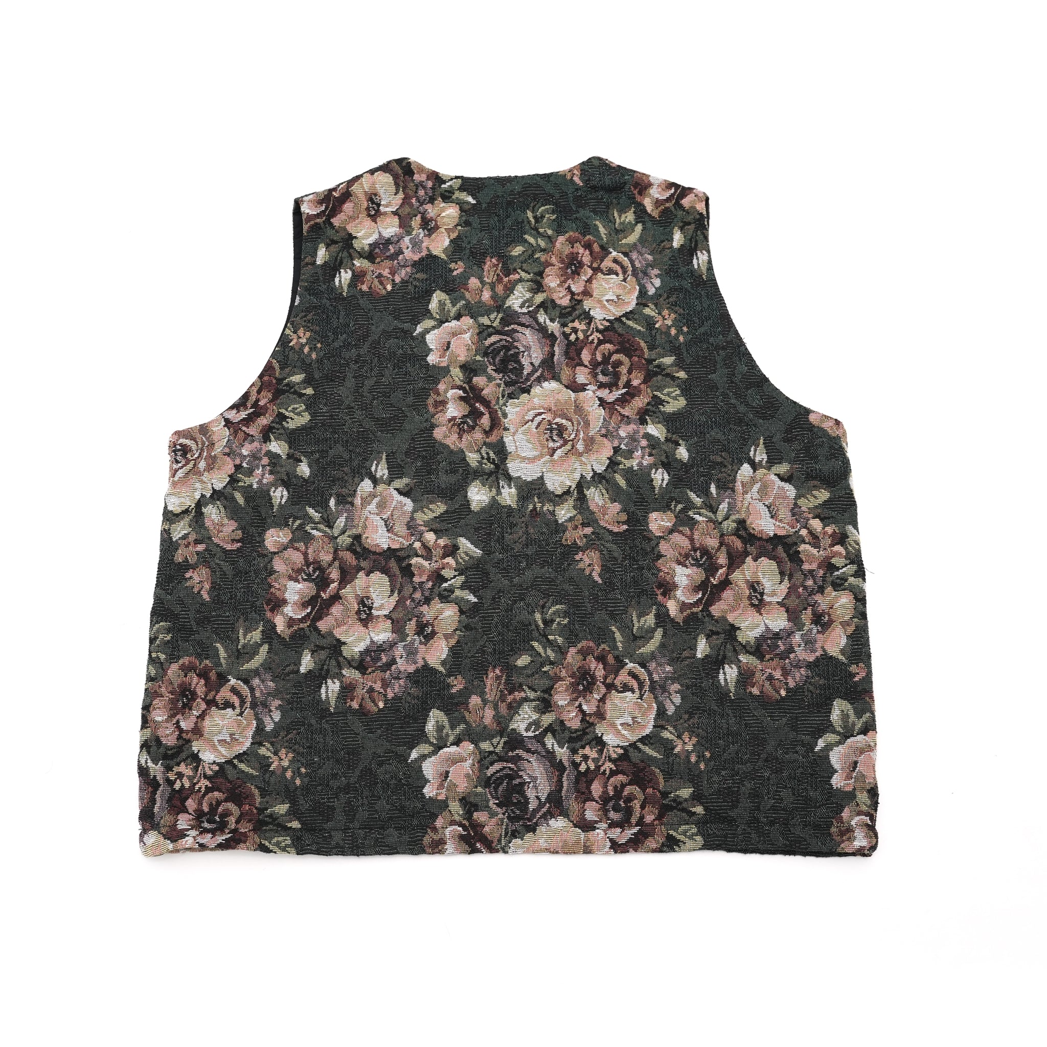 No:VOO-1118 | Name:GOBELIN VEST | Color:Beige/Green/Black【VOO_ヴォー】【archive】