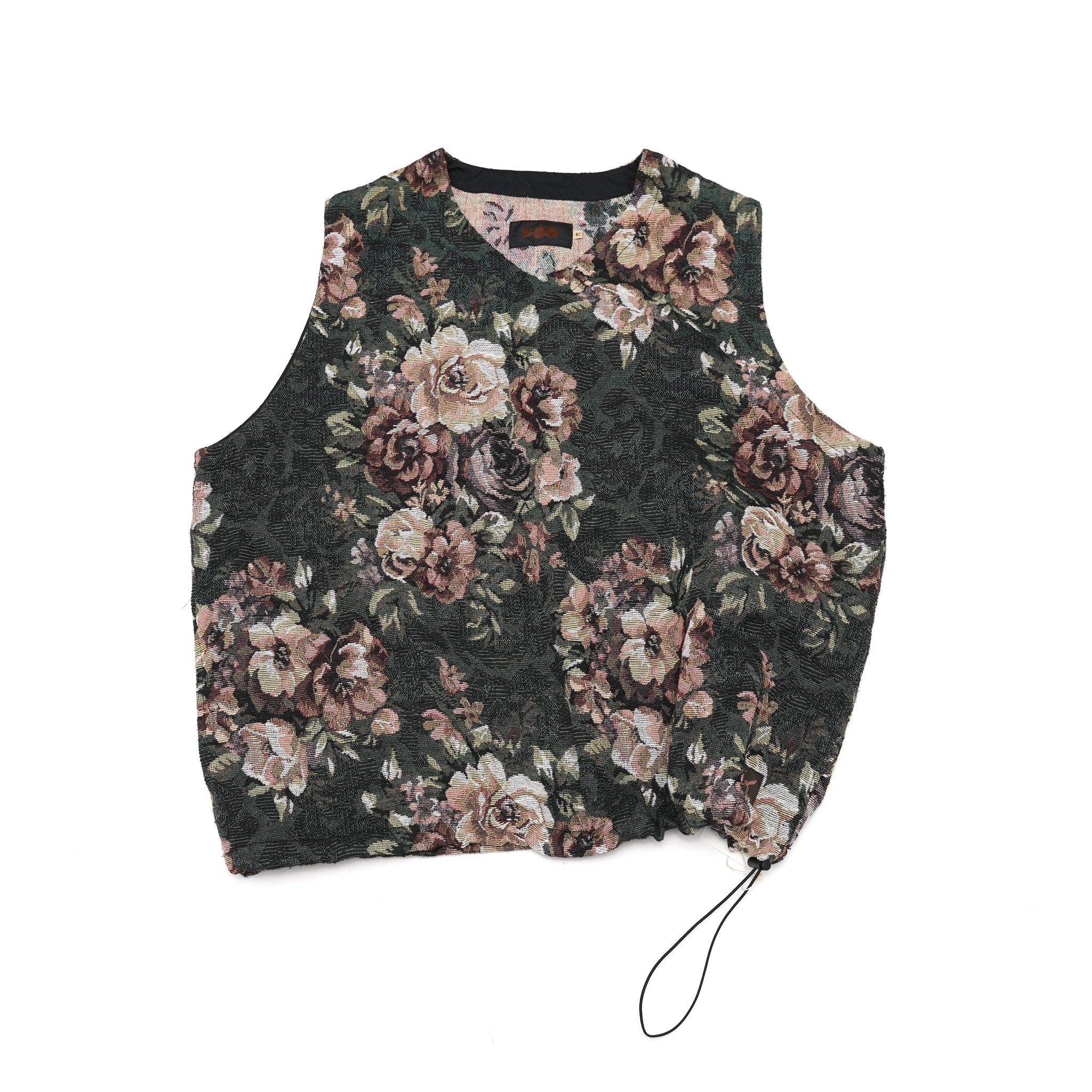 No:VOO-1118 | Name:GOBELIN VEST | Color:Beige/Green/Black【VOO_ヴォー】【archive】