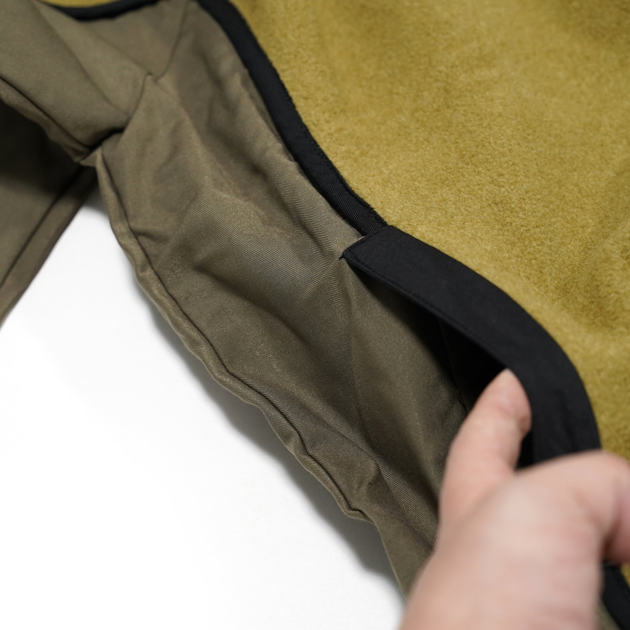 No:WDM11E0112A | Name:Shake Grain Fleece Patchwork Top | ColorMisty Green | Size:M/L【WEAVISM_ウィーヴィズム】【archive】