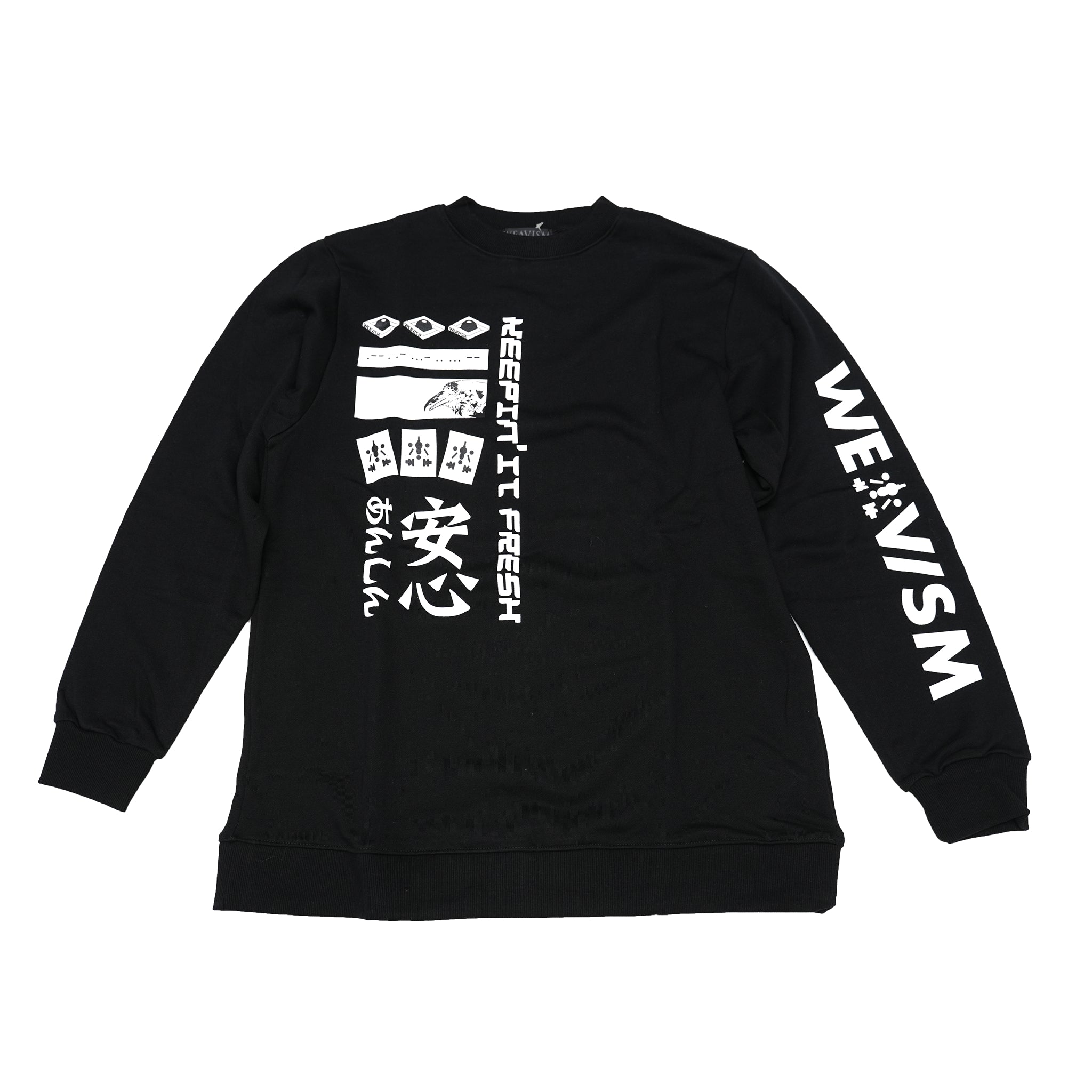 NO:WDM13R0702A | fashion-slang-top-black | WEAVISM