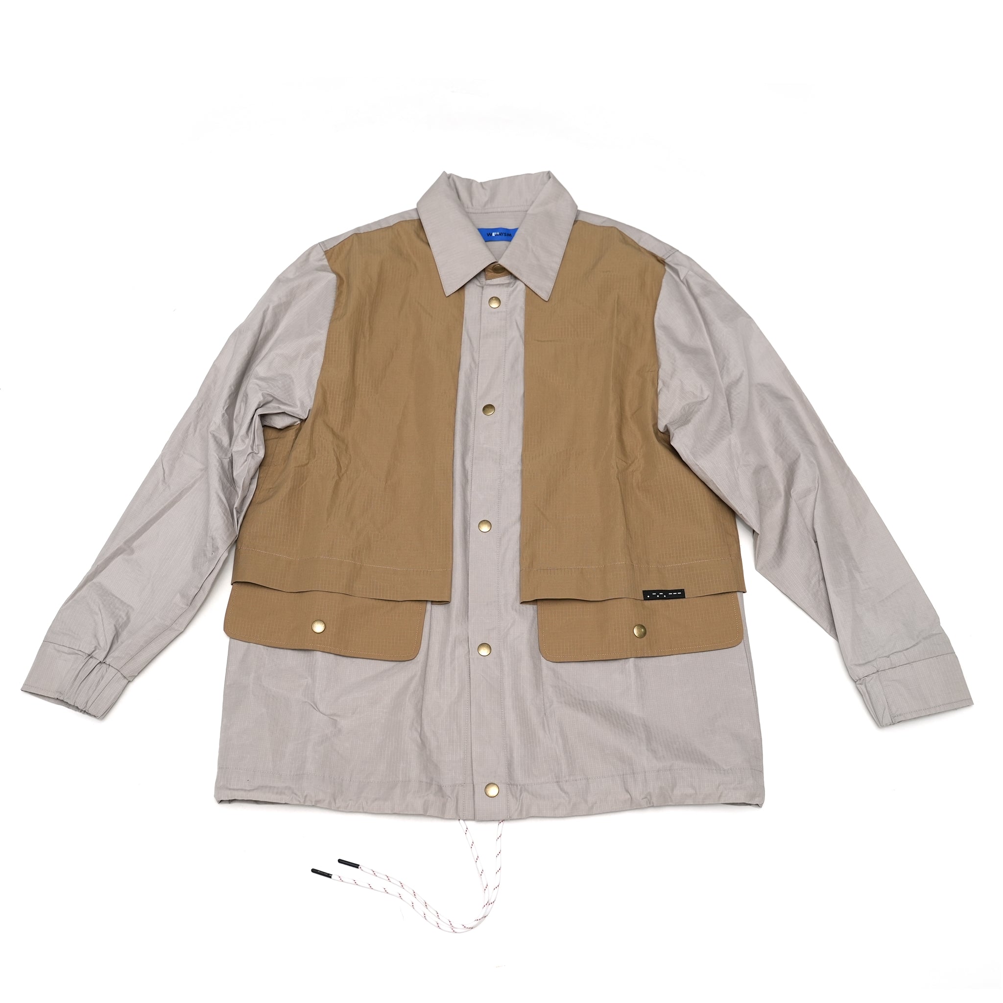 No:WDM16E0121A | Name:Double Flap Jacket | Color:Light Gray