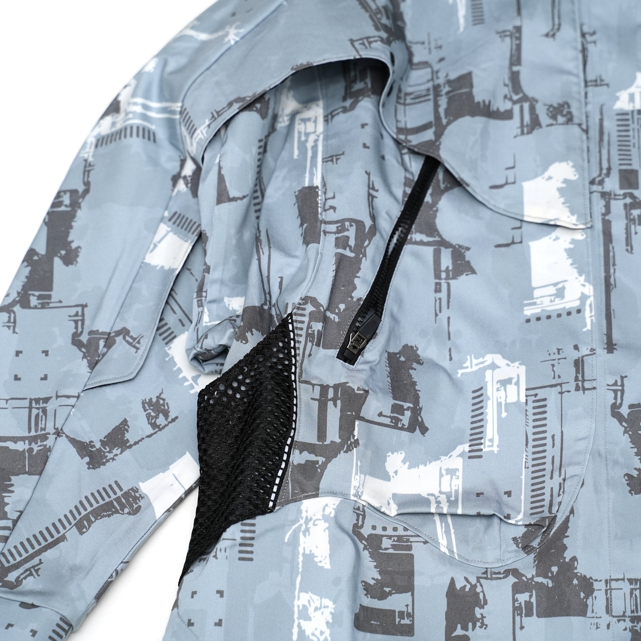 No:WDM16R0821A | Name:Mutation Signature Oversize Jacket | Color:Aqua【WEAVISM_ウィーヴィズム】【archive】