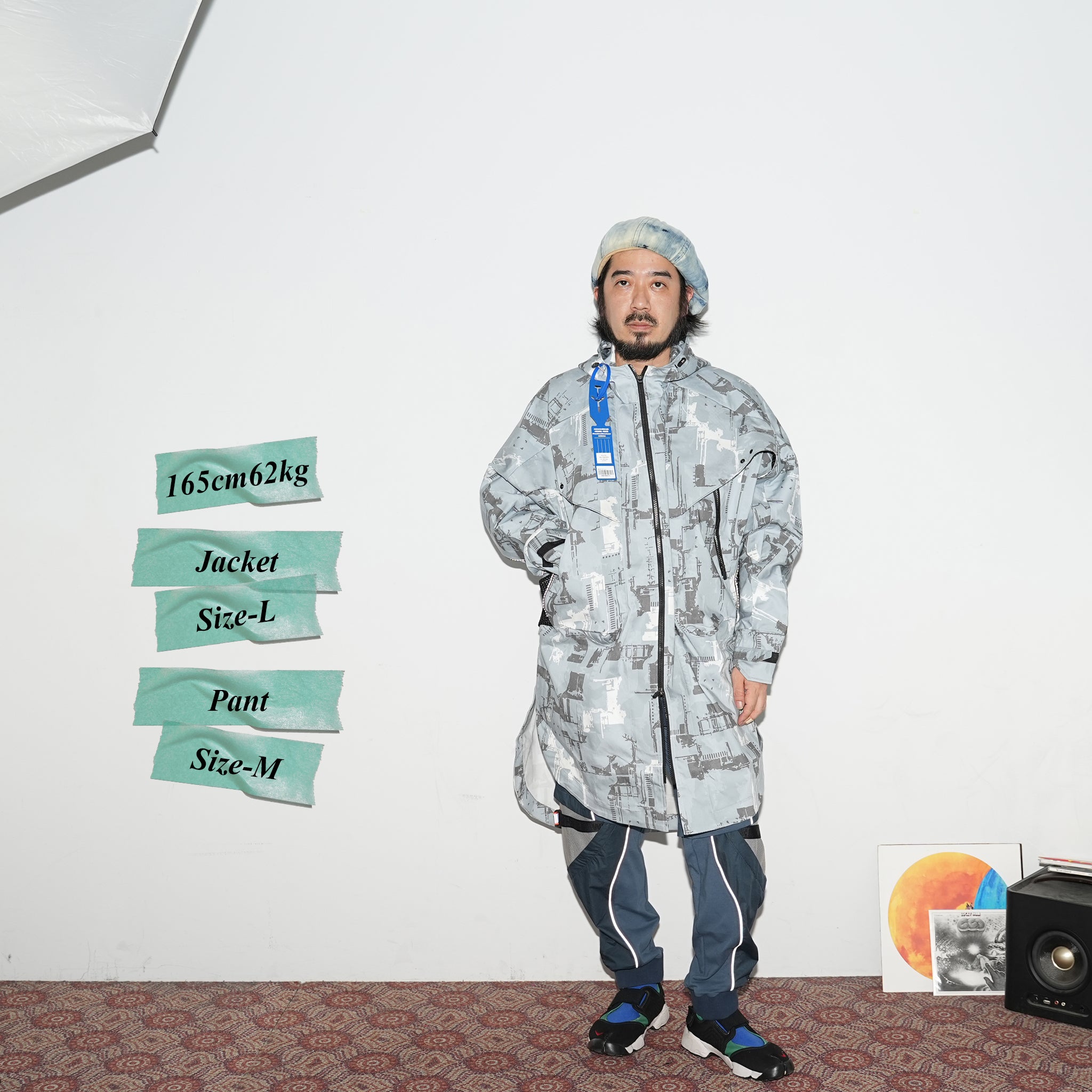 No:WDM16R0821A | Name:Mutation Signature Oversize Jacket | Color:Aqua【WEAVISM_ウィーヴィズム】【archive】