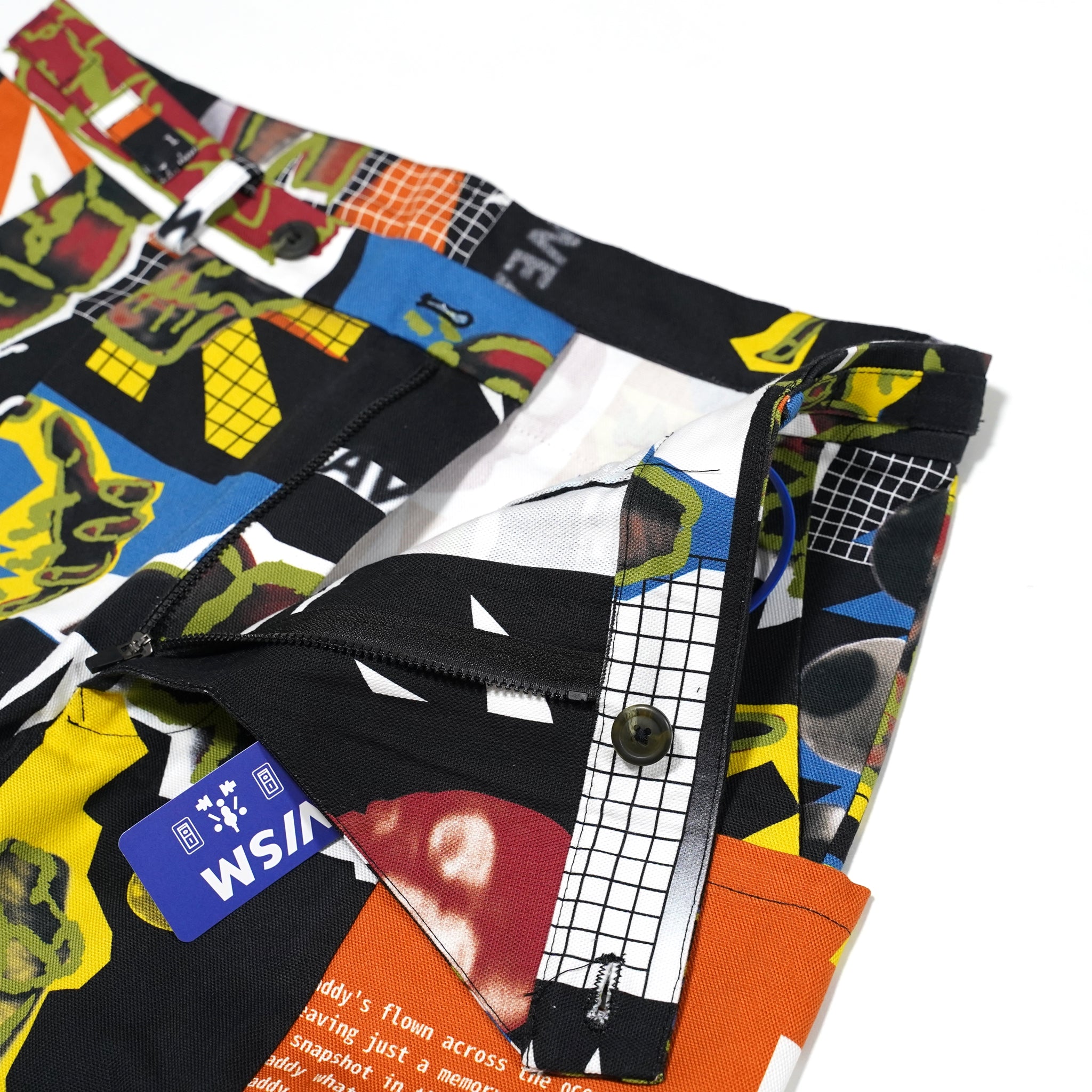 No:WDM20R0812C | Name:Pants With Side Flaps And Large Patch Pockets | Color:Punkart | Size:M/L【WEAVISM_ウィーヴィズム】【archive】