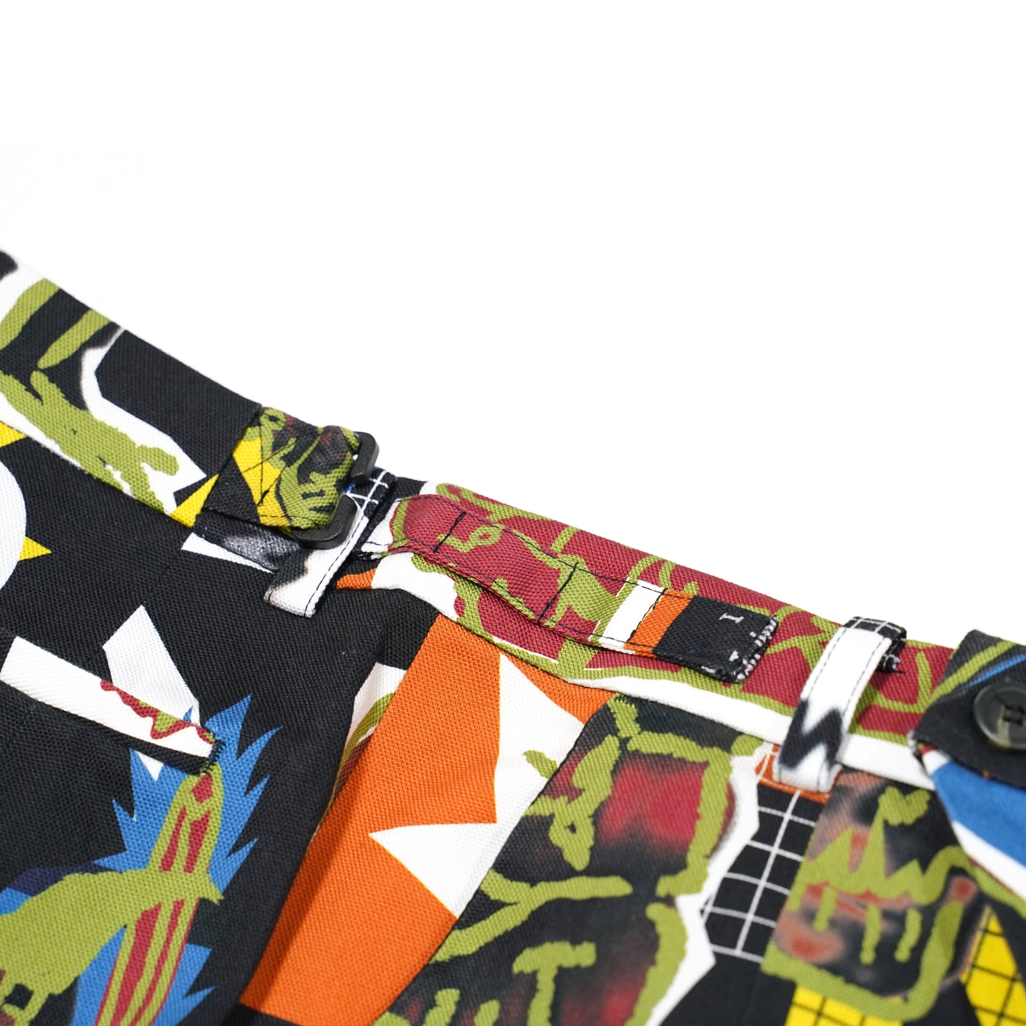No:WDM20R0812C | Name:Pants With Side Flaps And Large Patch Pockets | Color:Punkart | Size:M/L【WEAVISM_ウィーヴィズム】【archive】
