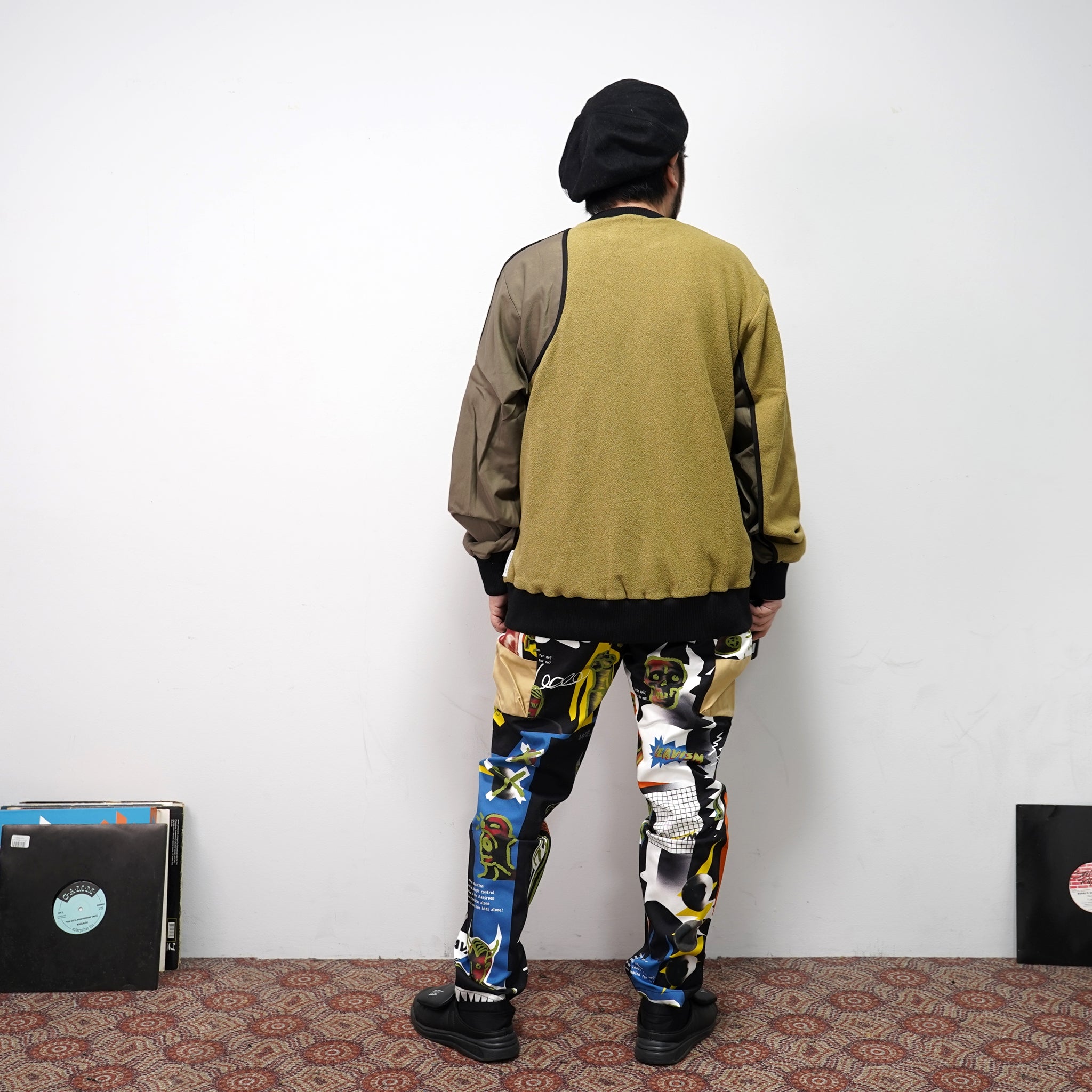 No:WDM20R0812C | Name:Pants With Side Flaps And Large Patch Pockets | Color:Punkart | Size:M/L【WEAVISM_ウィーヴィズム】【archive】