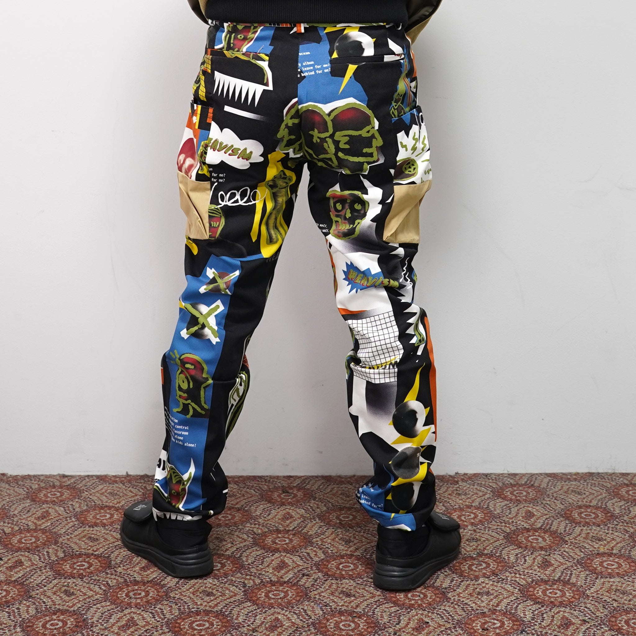 No:WDM20R0812C | Name:Pants With Side Flaps And Large Patch Pockets | Color:Punkart | Size:M/L【WEAVISM_ウィーヴィズム】【archive】