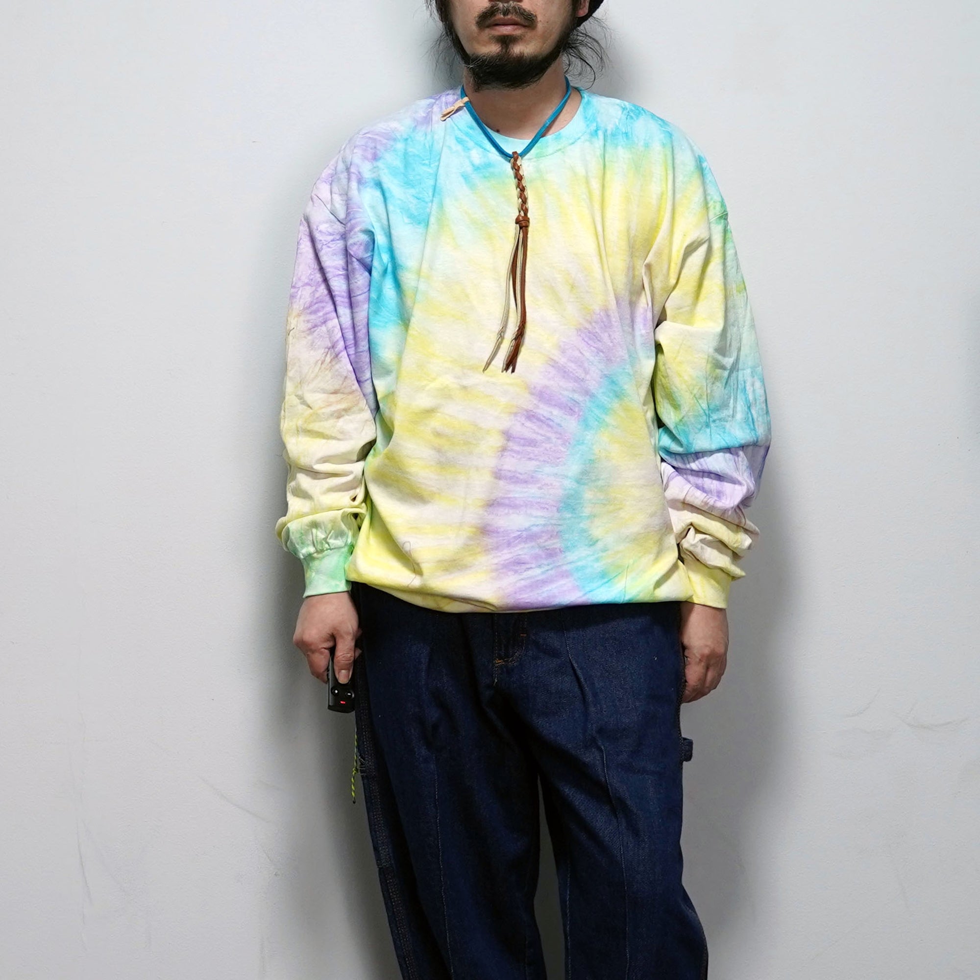 No:yuketenneck03 | Name:Braided Leather Necklace | Color:Cream x Rust【YUKETEN】-MEG COMPANY-ADDICTION FUKUOKA
